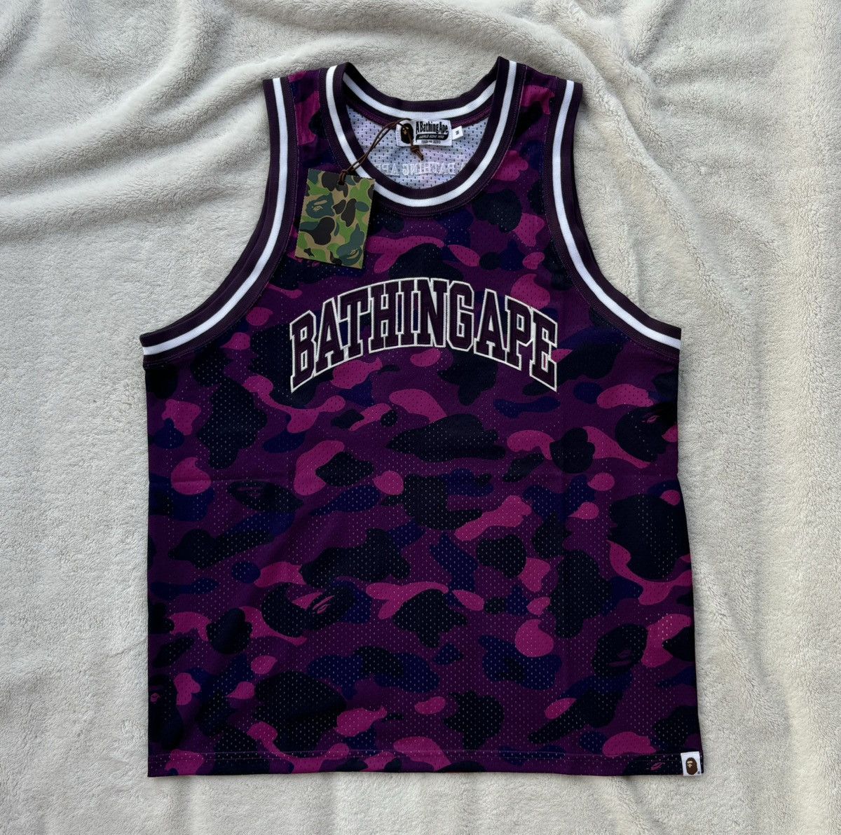 Bape Bape Purple Camo Basketball Jersey Size US M / EU 48-50 / 2 - 1 Thumbnail