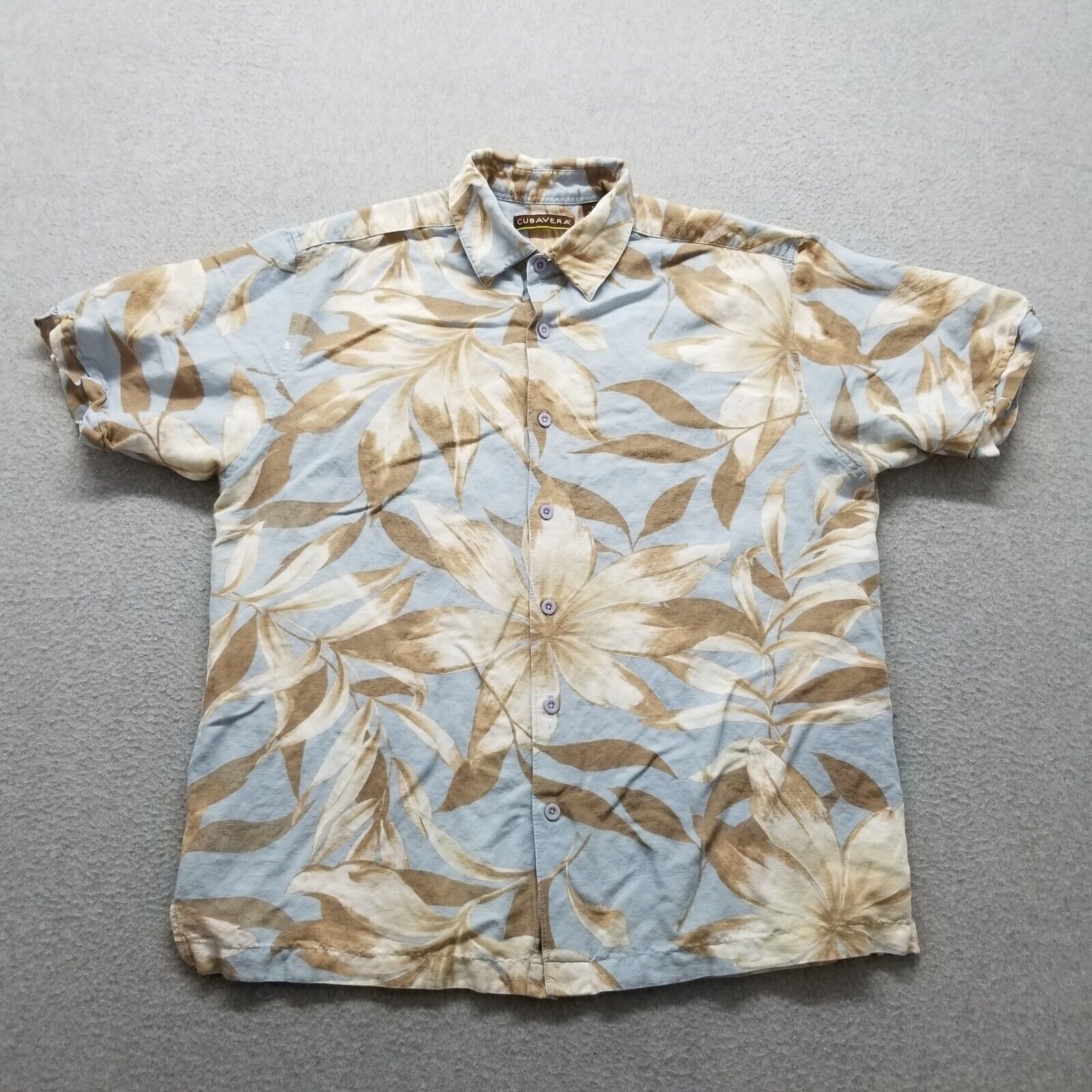 Cubavera Cubavera Shirt Men Large Hawaiian Floral Button Up | Grailed