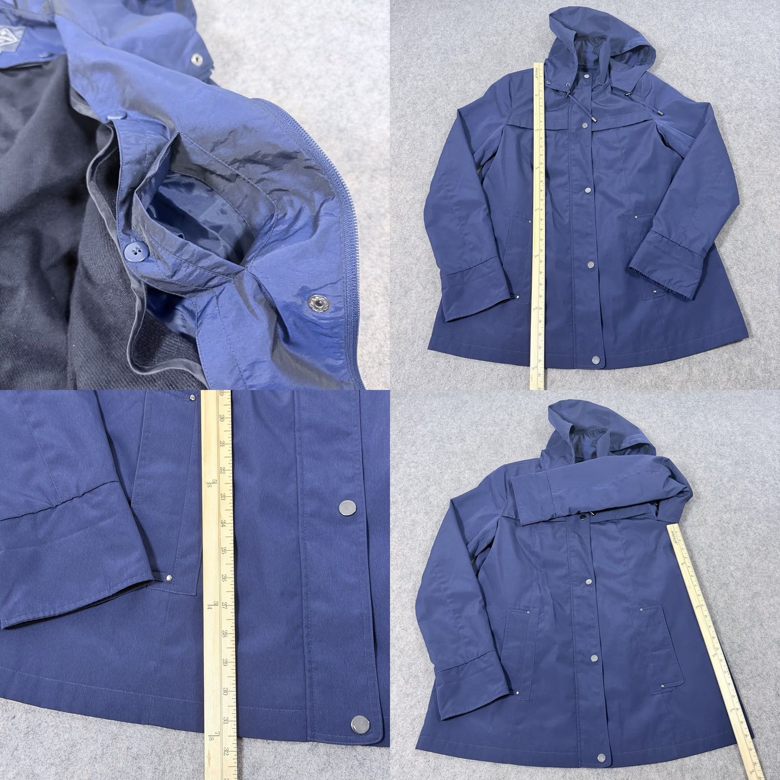 Vintage St. Johns Bay Rain Jacket Women's Medium Navy Blue Rain Jacket Jacket Womens M Navy Blue Size M / US 6-8 / IT 42-44 - 8 Thumbnail