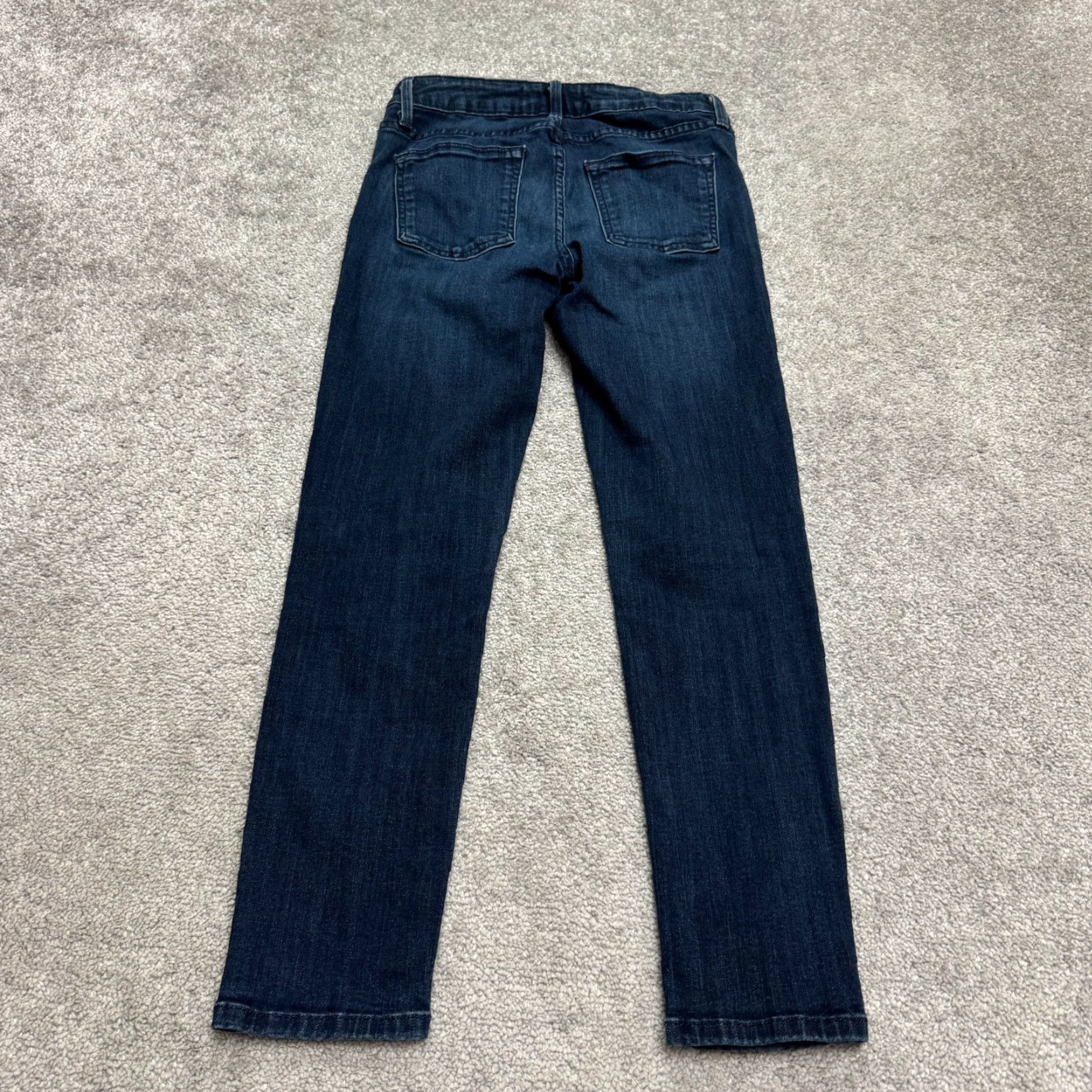 Denime JUST BLACK Mid Rise Straight Leg Crop Denim Jeans Womens 26P Blue Dark Wash Size 26" / US 2 / IT 38 - 2 Thumbnail