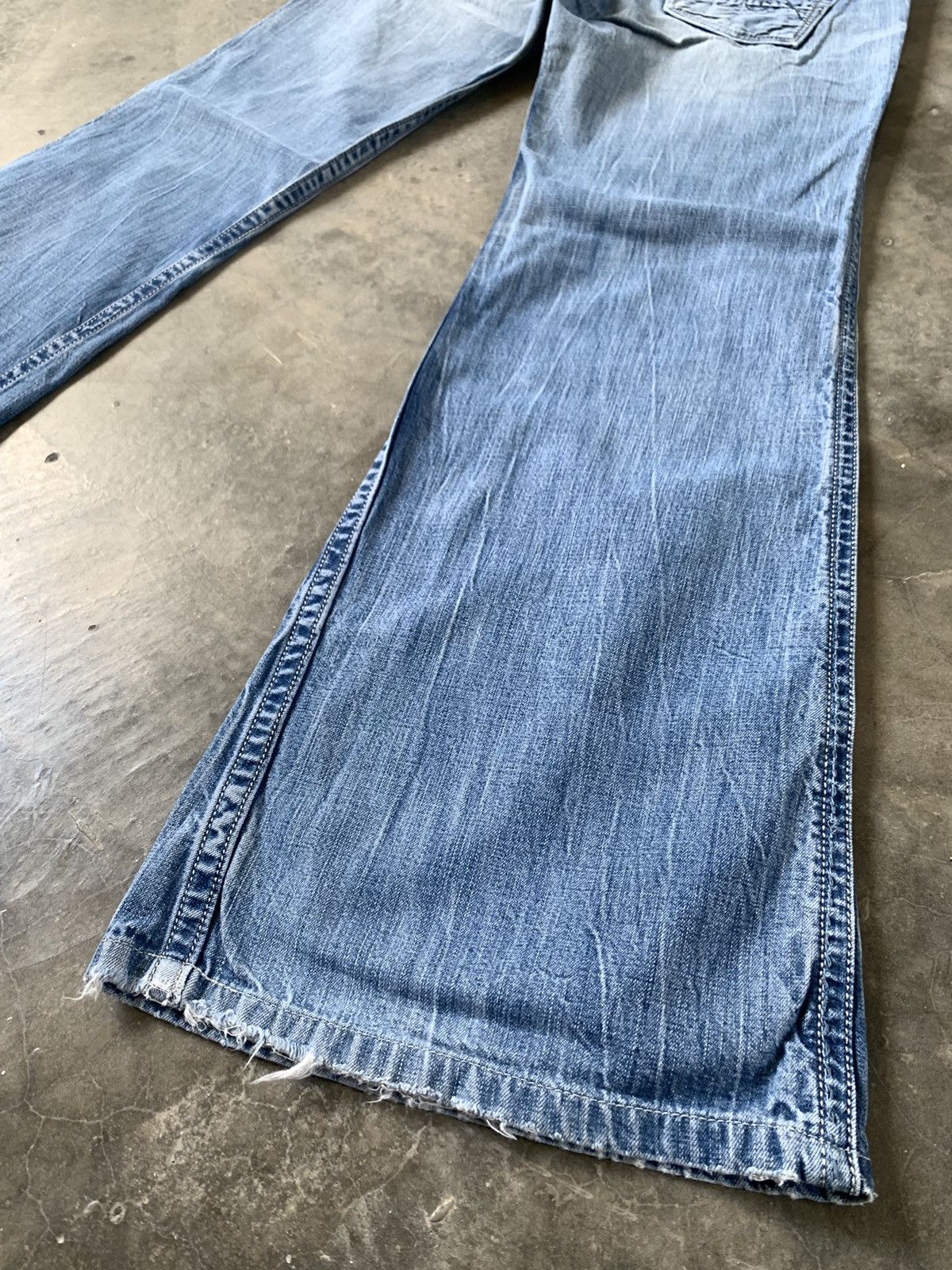 Tornado Mart Super Flare Jeans Japan Brapper Low Rise Bellbottom Jeans Size 28" / US 6 / IT 42 - 12 Thumbnail