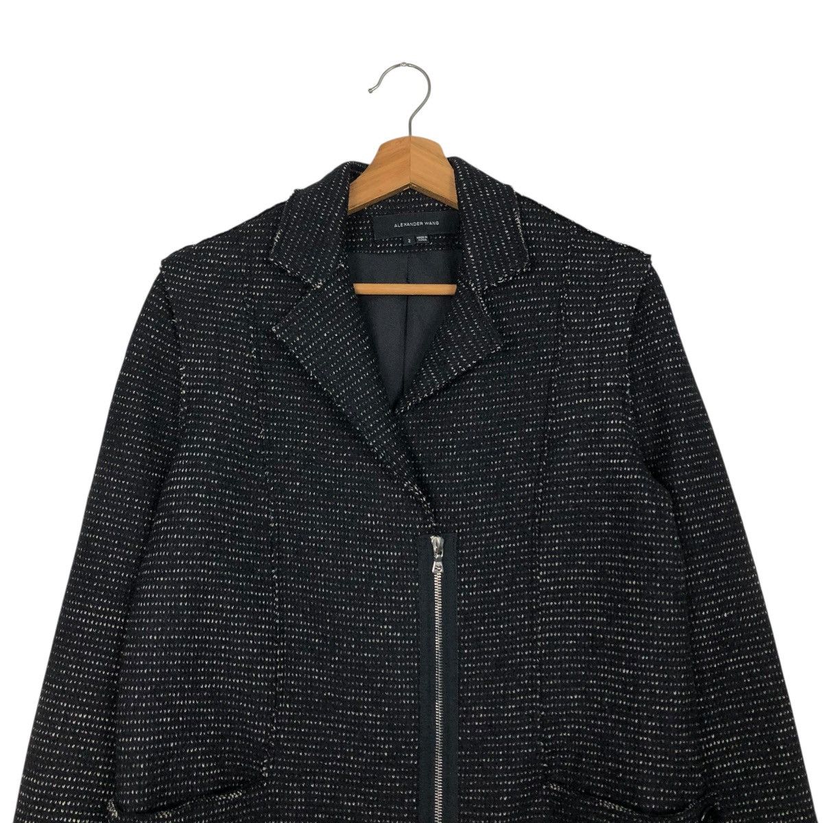 Alexander Wang 🔥ASYMETRICAL ZIPPER WOOL BOMBER JACKET ALEXANDER WANG Size US M / EU 48-50 / 2 - 5 Thumbnail