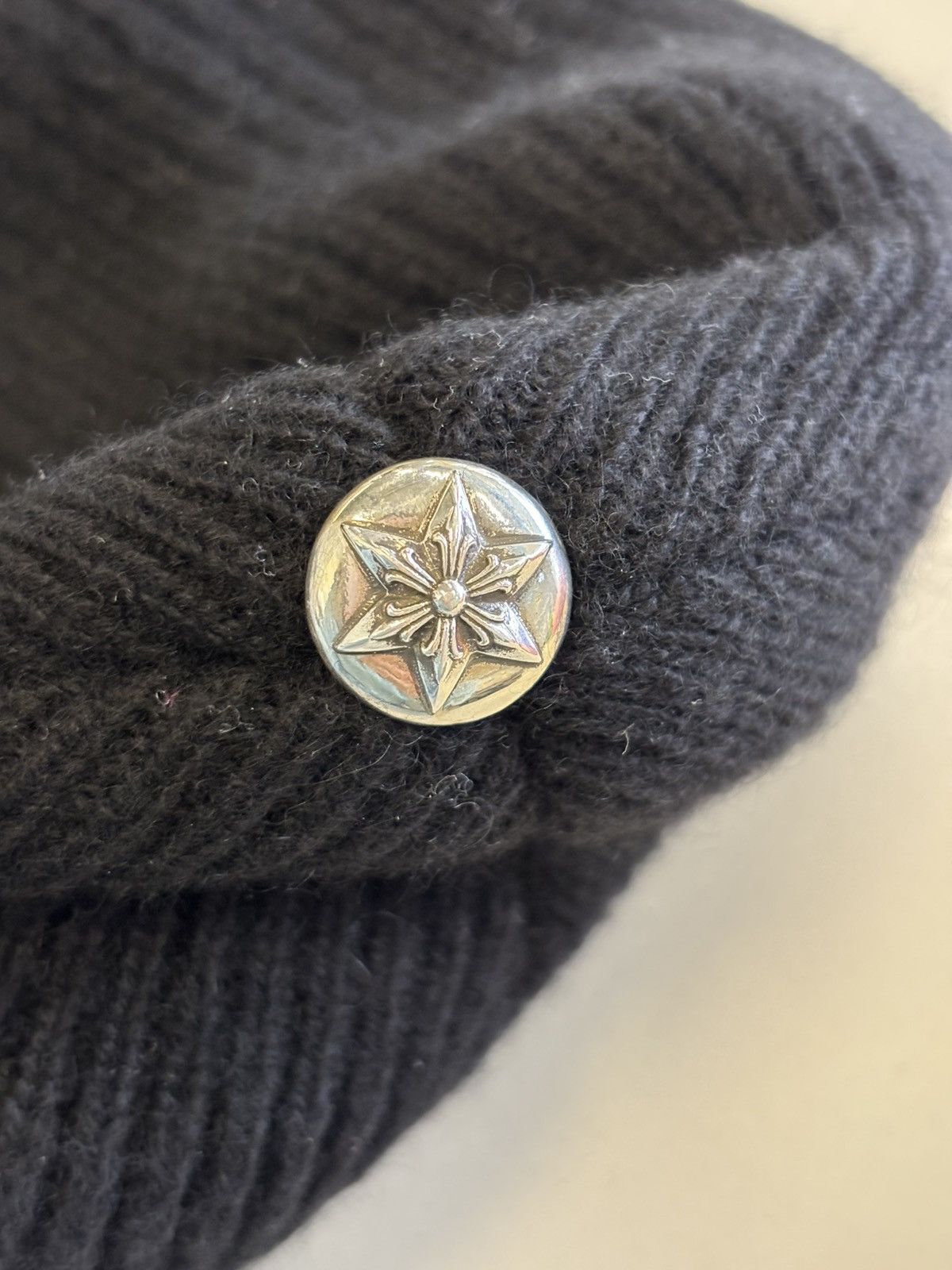Chrome Hearts Big Daddy Black cashmere beanie Size ONE SIZE - 2 Thumbnail
