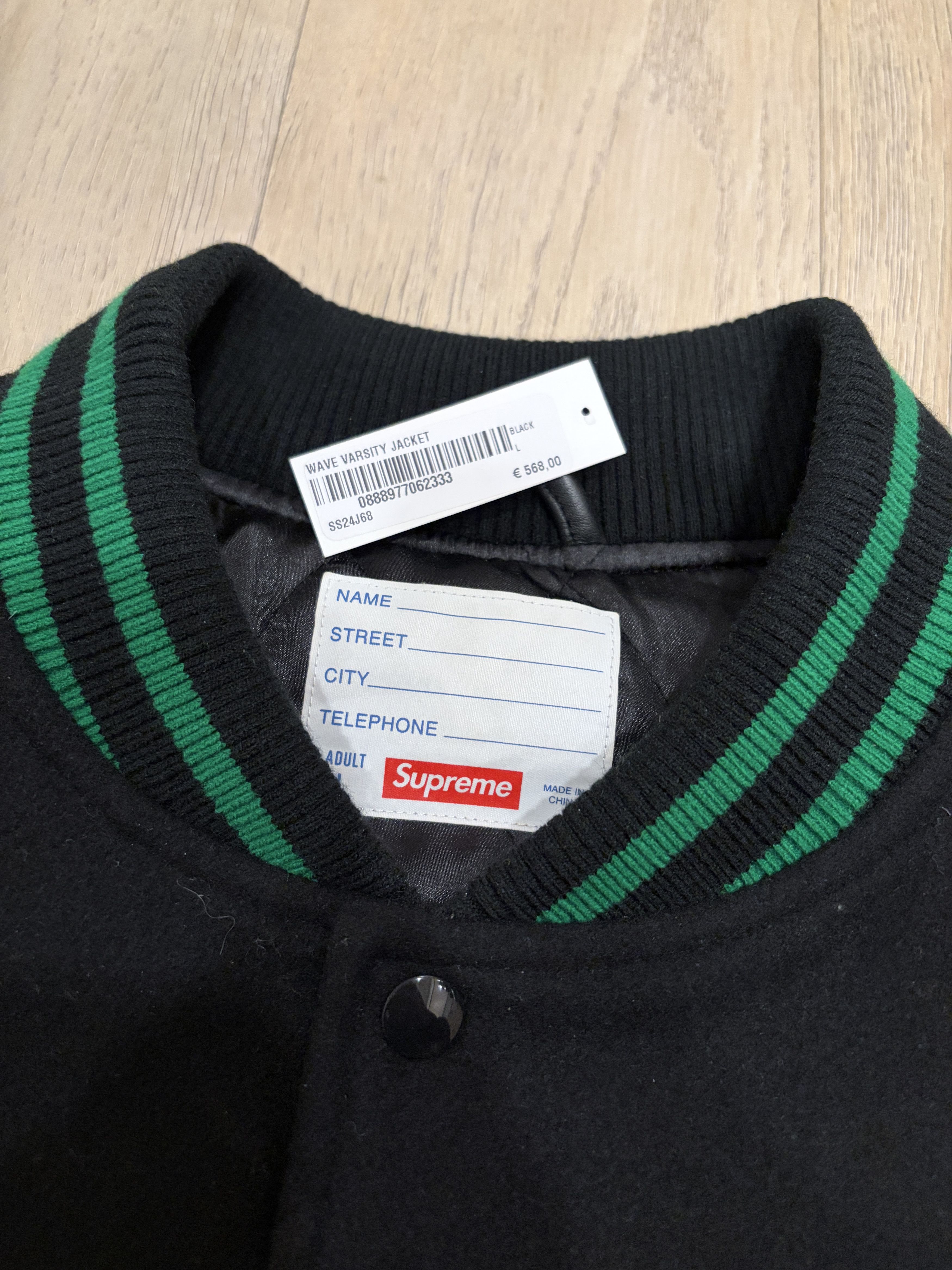 Supreme Supreme Wave Varsity Jacket Size US L / EU 52-54 / 3 - 2 Thumbnail