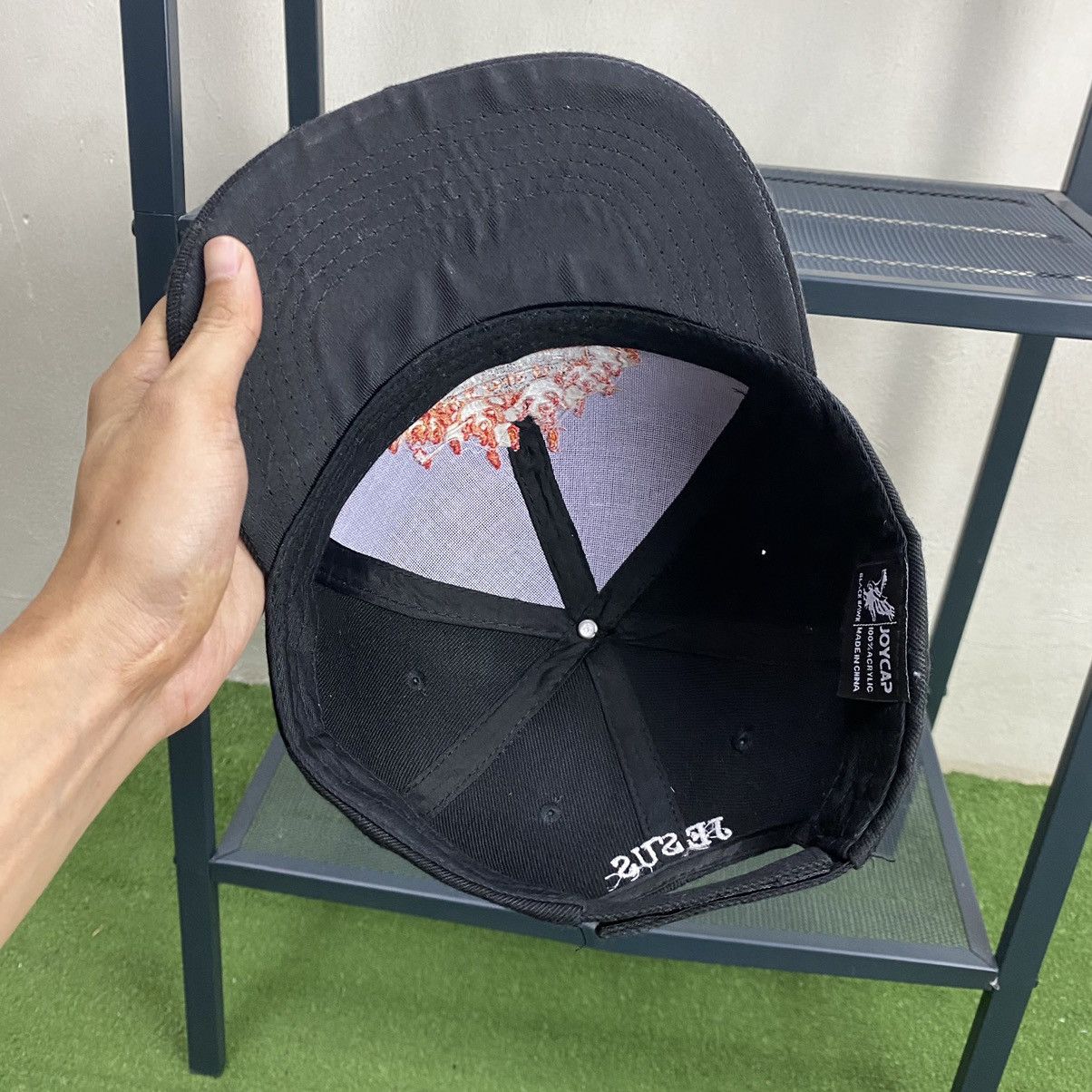 Blackhawk! Vintage Y2K Black Hawk ‘Lord Jesus Christ Savior’ Flame Hat Size ONE SIZE - 8 Thumbnail