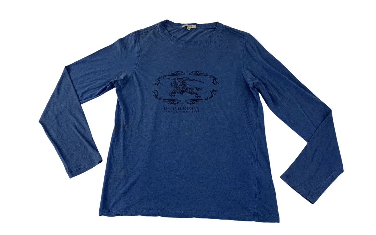 Burberry Burberry London Big Logo Crewneck Longsleeve printed Tee Size US S / EU 44-46 / 1 - 1 Thumbnail