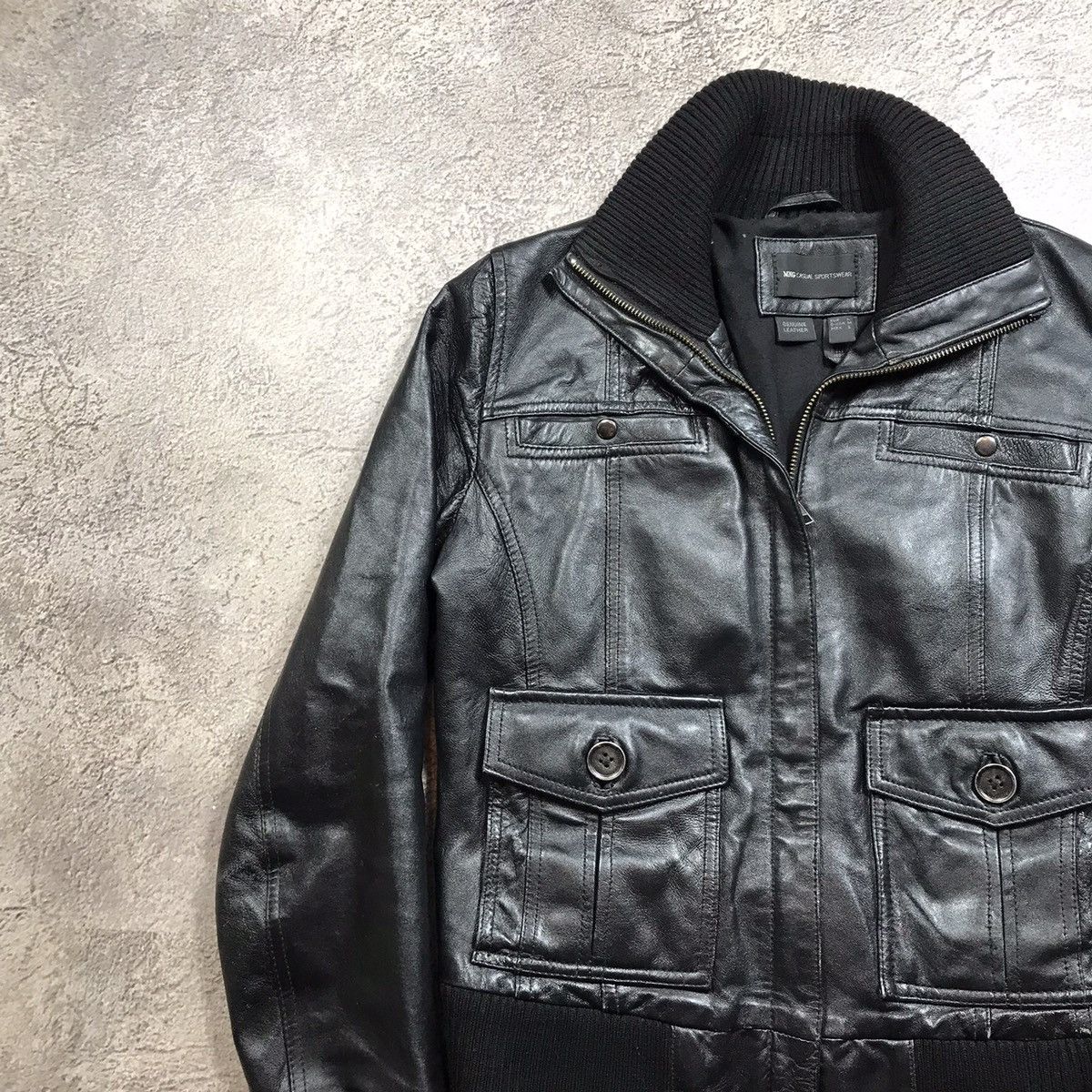 Vintage Vintage 90s Y2K Bomber Jacket Black Streetwear Archive L Size L / US 10 / IT 46 - 3 Thumbnail