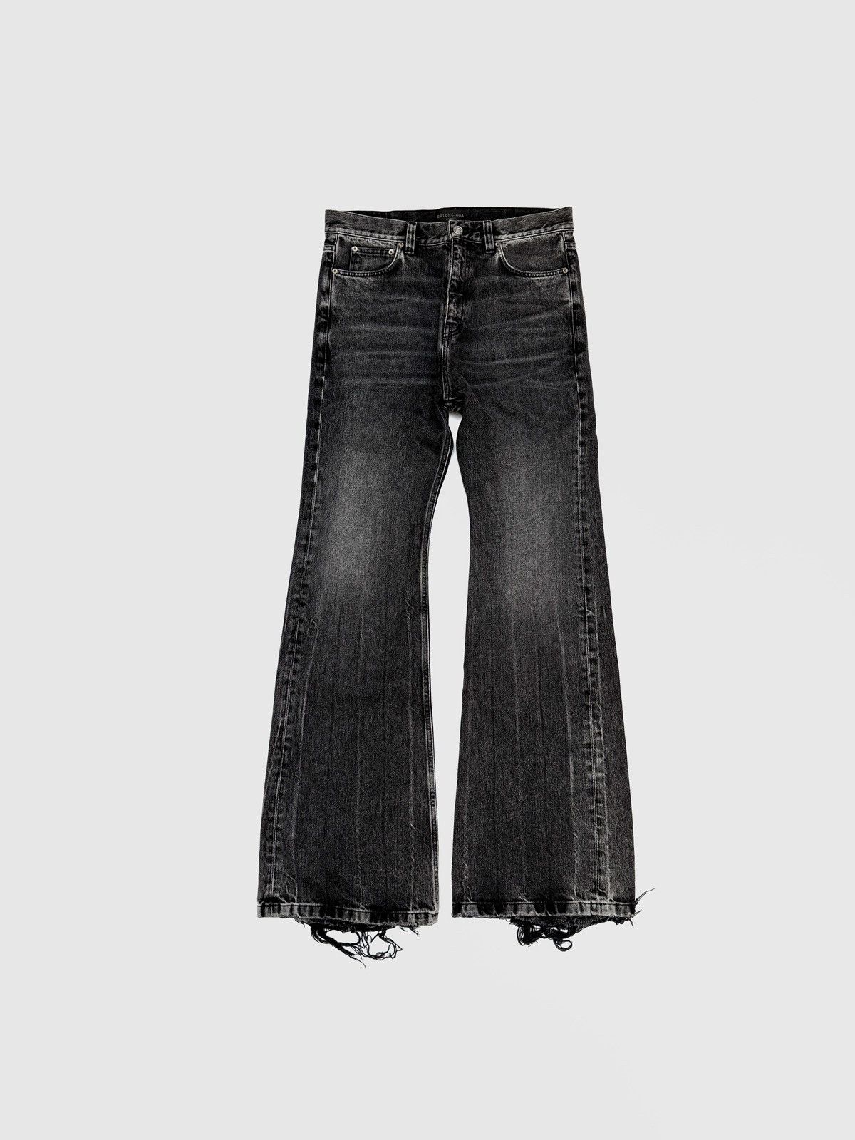 Balenciaga AW22 Lost Tape Japanese Wash Denim Flare Pants