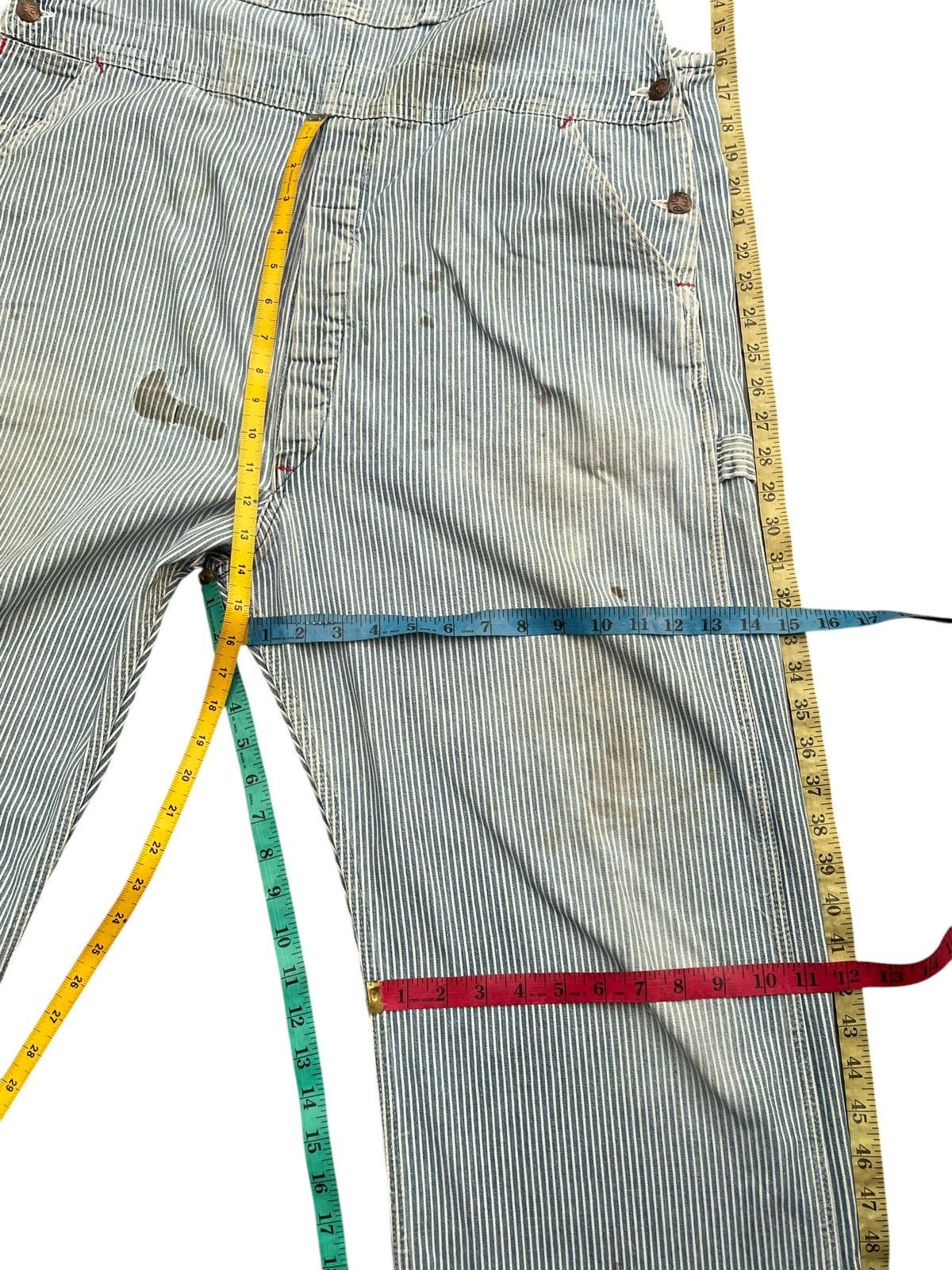 Big Mac × Vintage Vintage 80’s Big Mac Hickory Stripes Overall Size US 42 / EU 58 - 25 Thumbnail