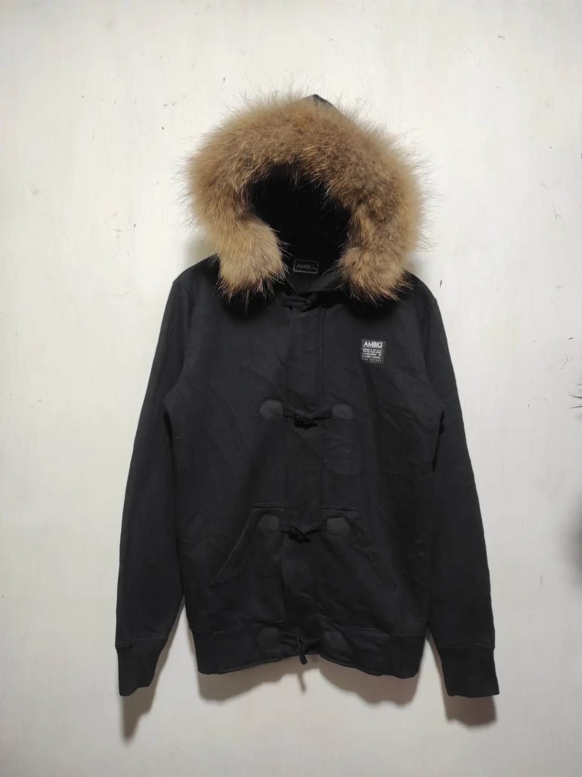 Japanese Brand AMBIG Button Fur Hoodie IfSixWasNine LGB style Size US M / EU 48-50 / 2 - 2 Thumbnail