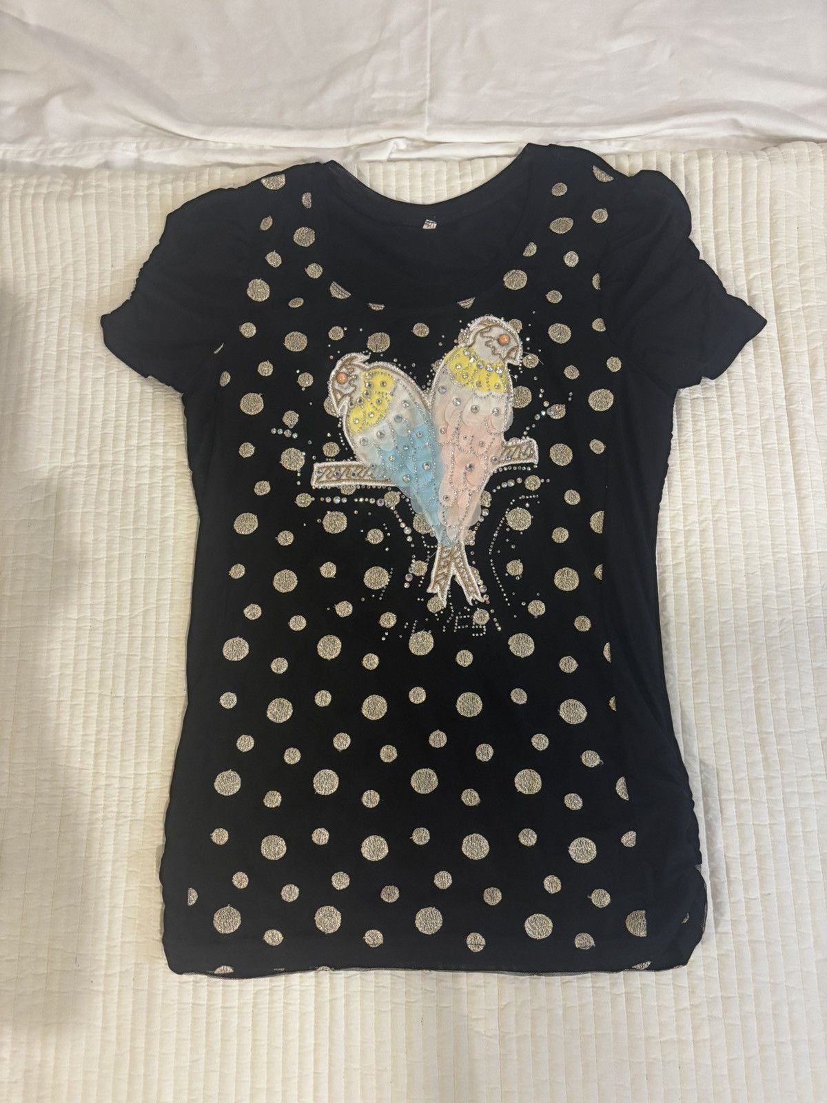 Other Black beaded Top.wt891 Size M / US 6-8 / IT 42-44 - 10 Thumbnail