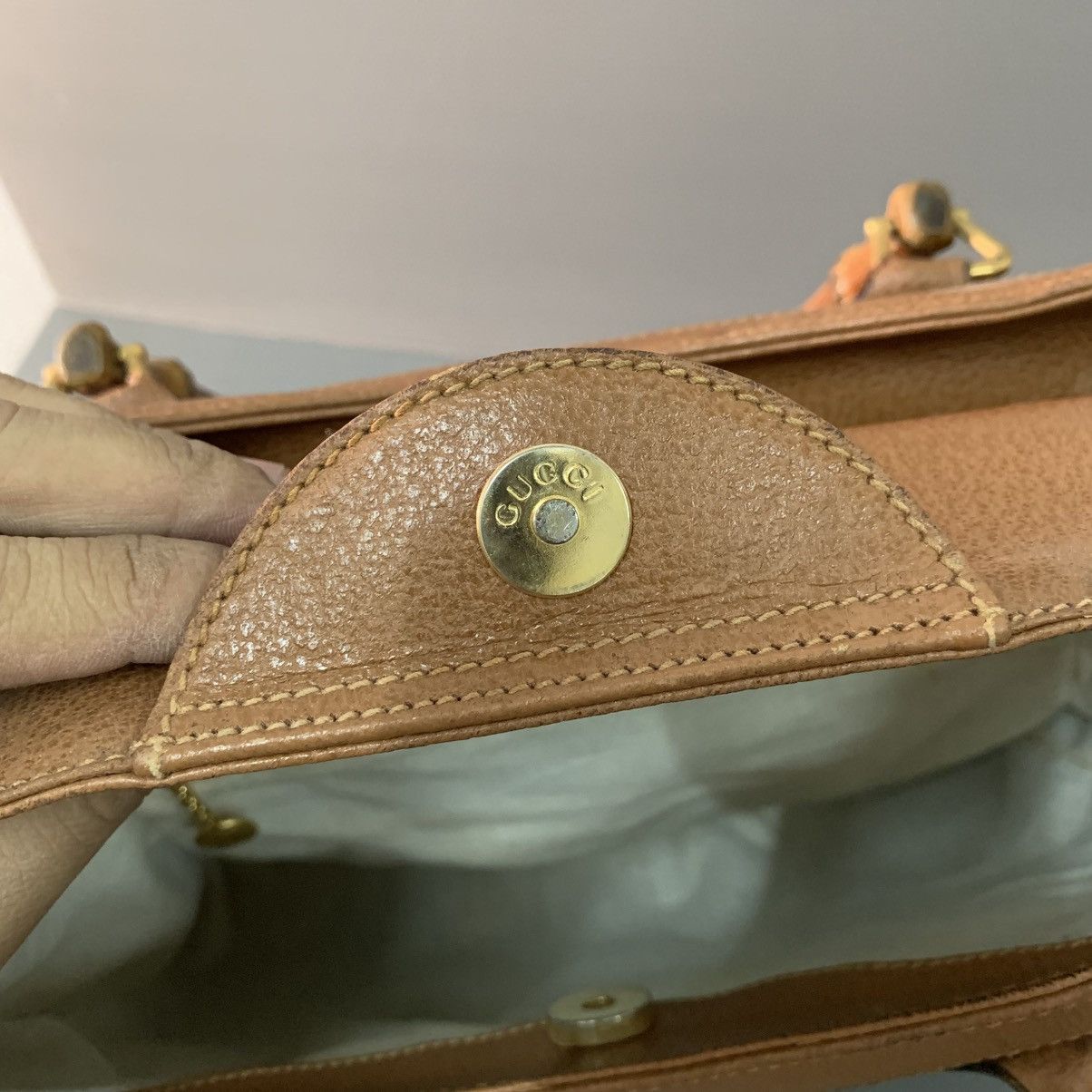 Gucci Gucci Bamboo Leather Vintage Handbag Size ONE SIZE - 15 Thumbnail