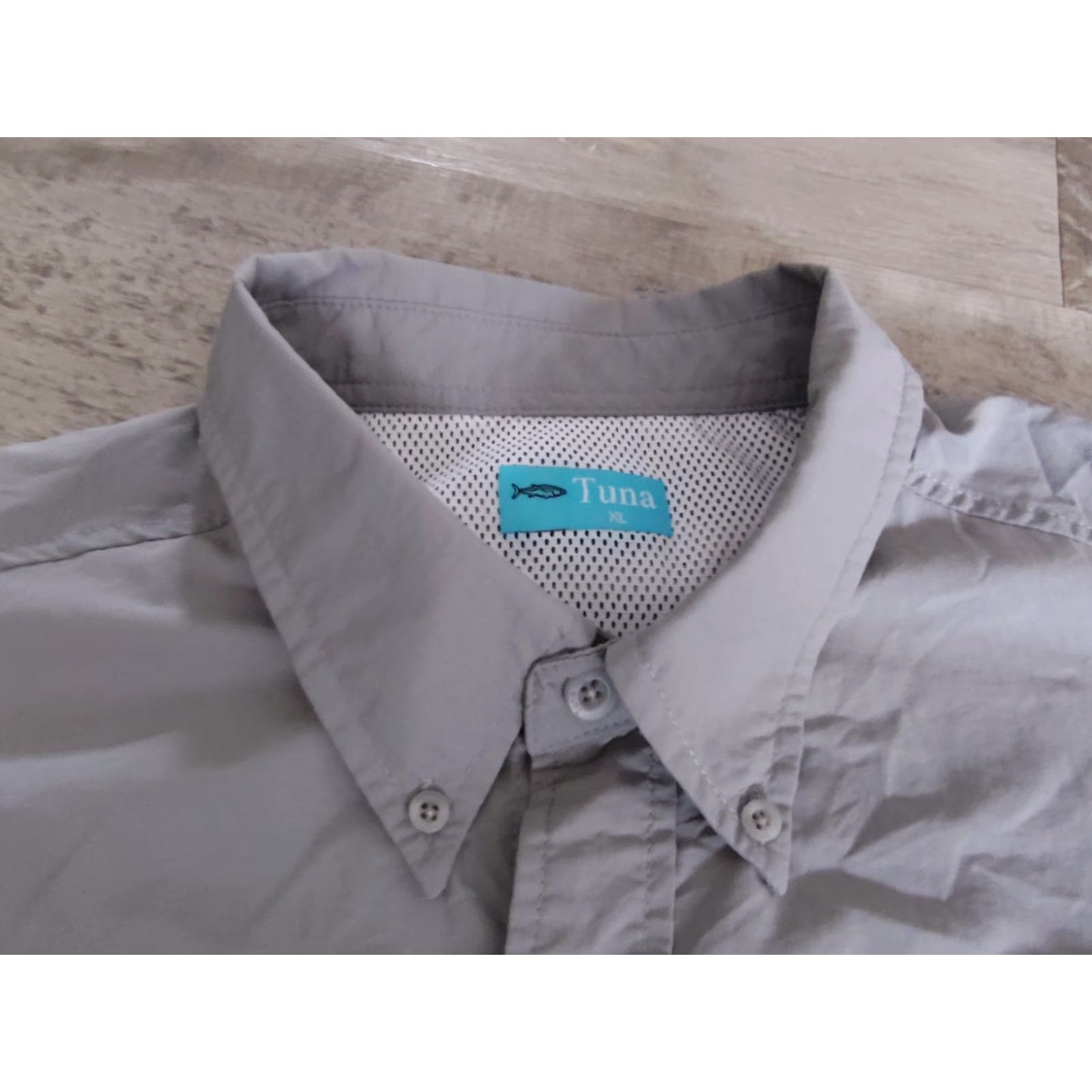 Vintage Tuna Fishing Shirt Mens XL Gray Vented Short Sleeve Outdoor Sports Hiking Camp Size US XL / EU 56 / 4 - 5 Thumbnail