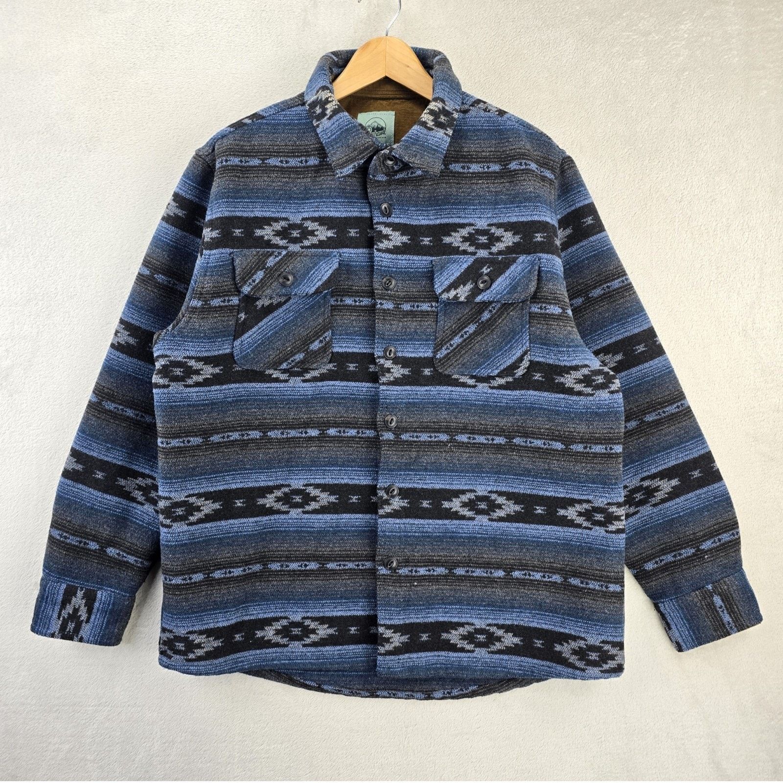 Other Skyhawk Blanket Shacket XL Aztec Wool Flannel Jacket Western Size US XL / EU 56 / 4 - 1 Thumbnail