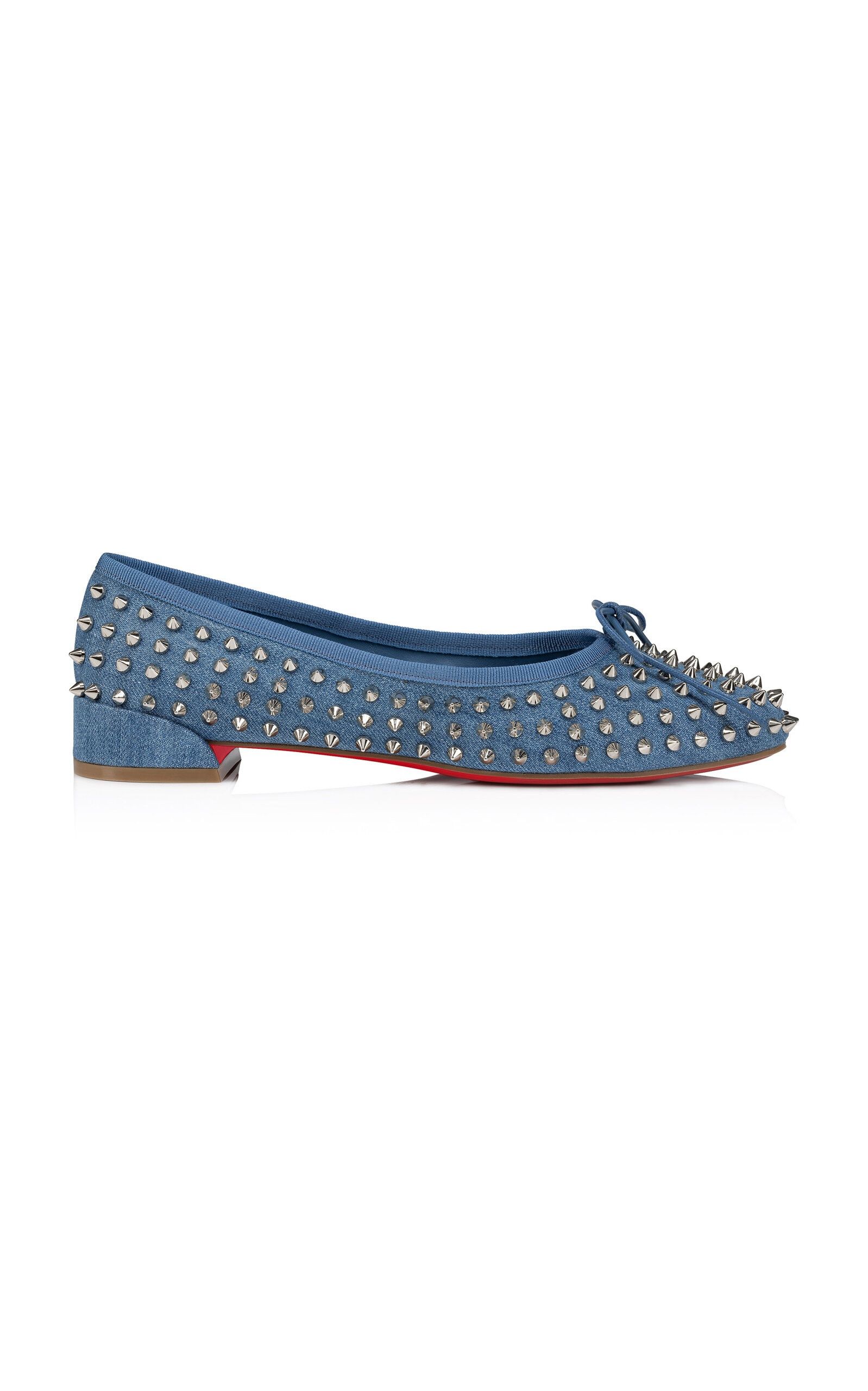 Christian Louboutin sweetie jane spikes denim Size US 10 / IT 40 - 1 Thumbnail
