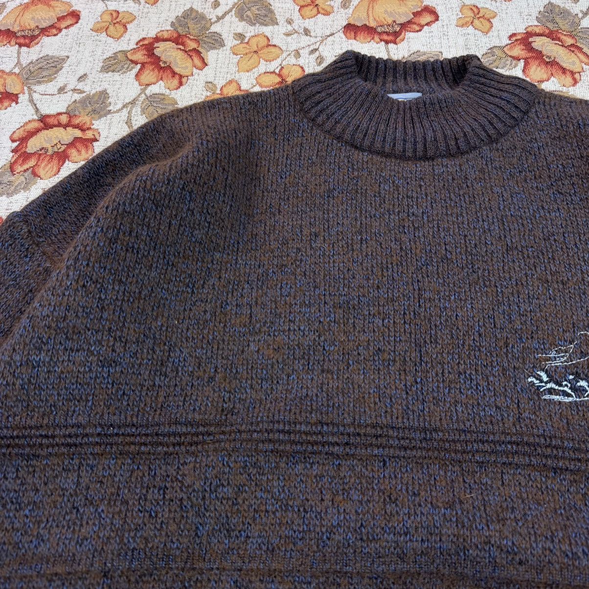 Vintage Vintage Cute Knit Embroidered Logo Ski Cottage Eclectic Boxy Size US L / EU 52-54 / 3 - 4 Thumbnail