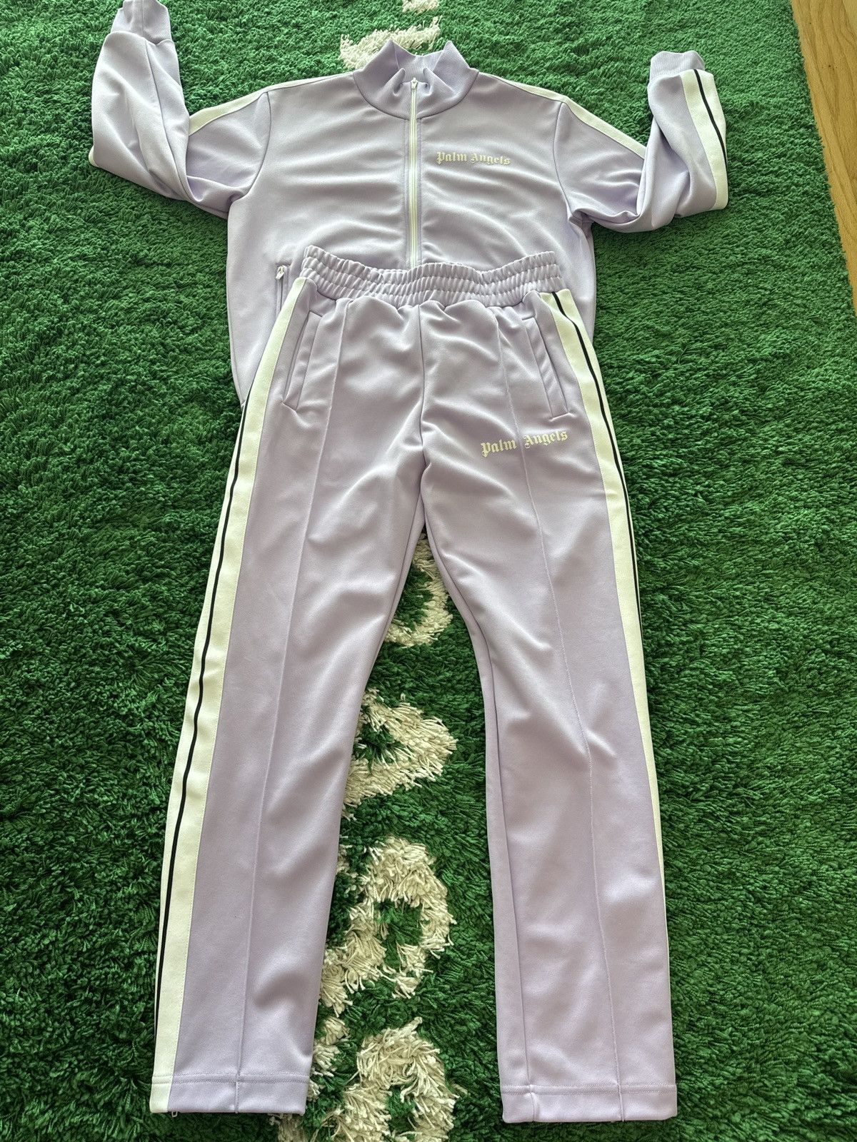 Palm Angels Palm Angels Classic Track Jacket & Pants Lilac/White Size US L / EU 52-54 / 3 - 2 Thumbnail