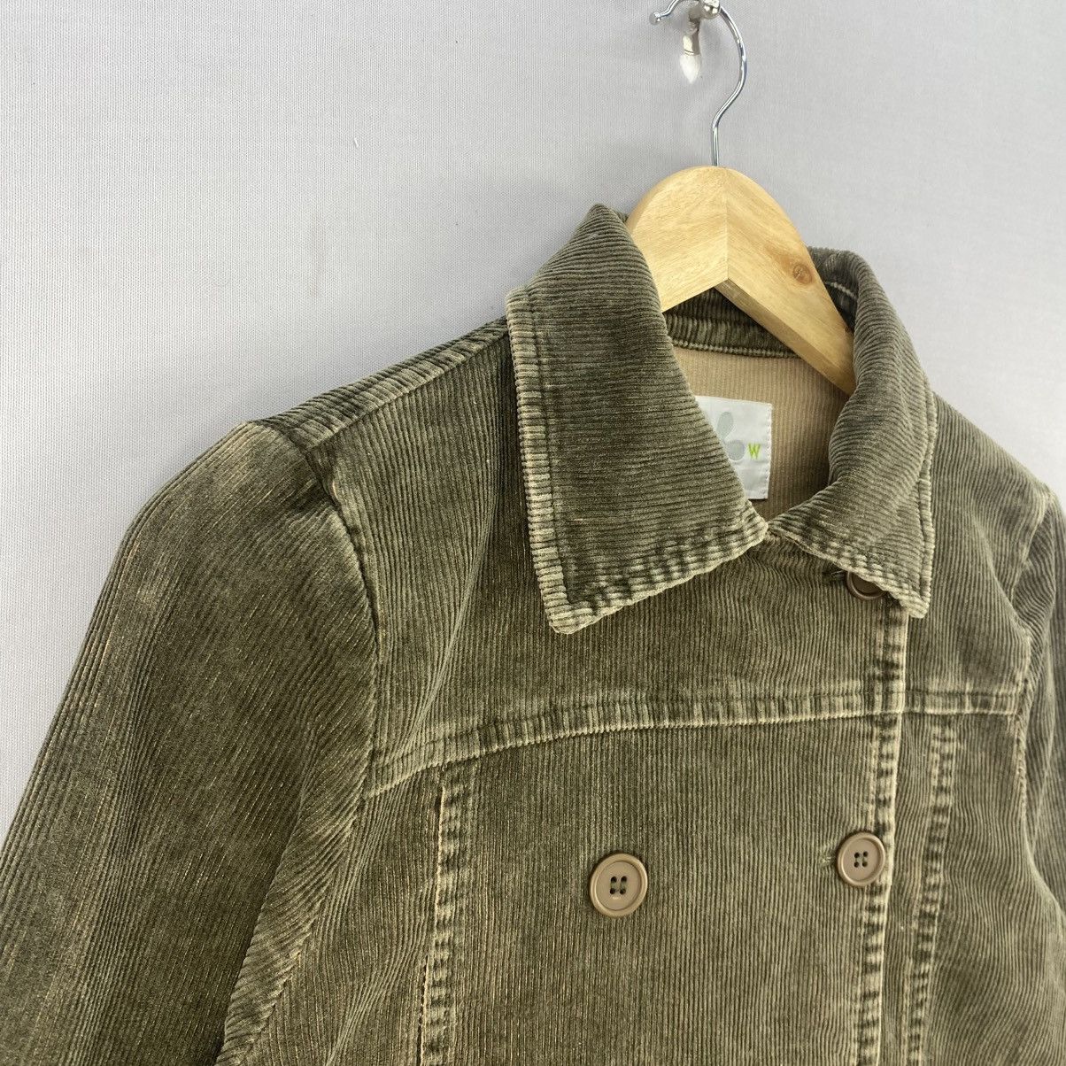 Japanese Brand ARW Corduroy Double Breasted Jacket Olive Green Japan Size XS / US 0-2 / IT 36-38 - 2 Thumbnail