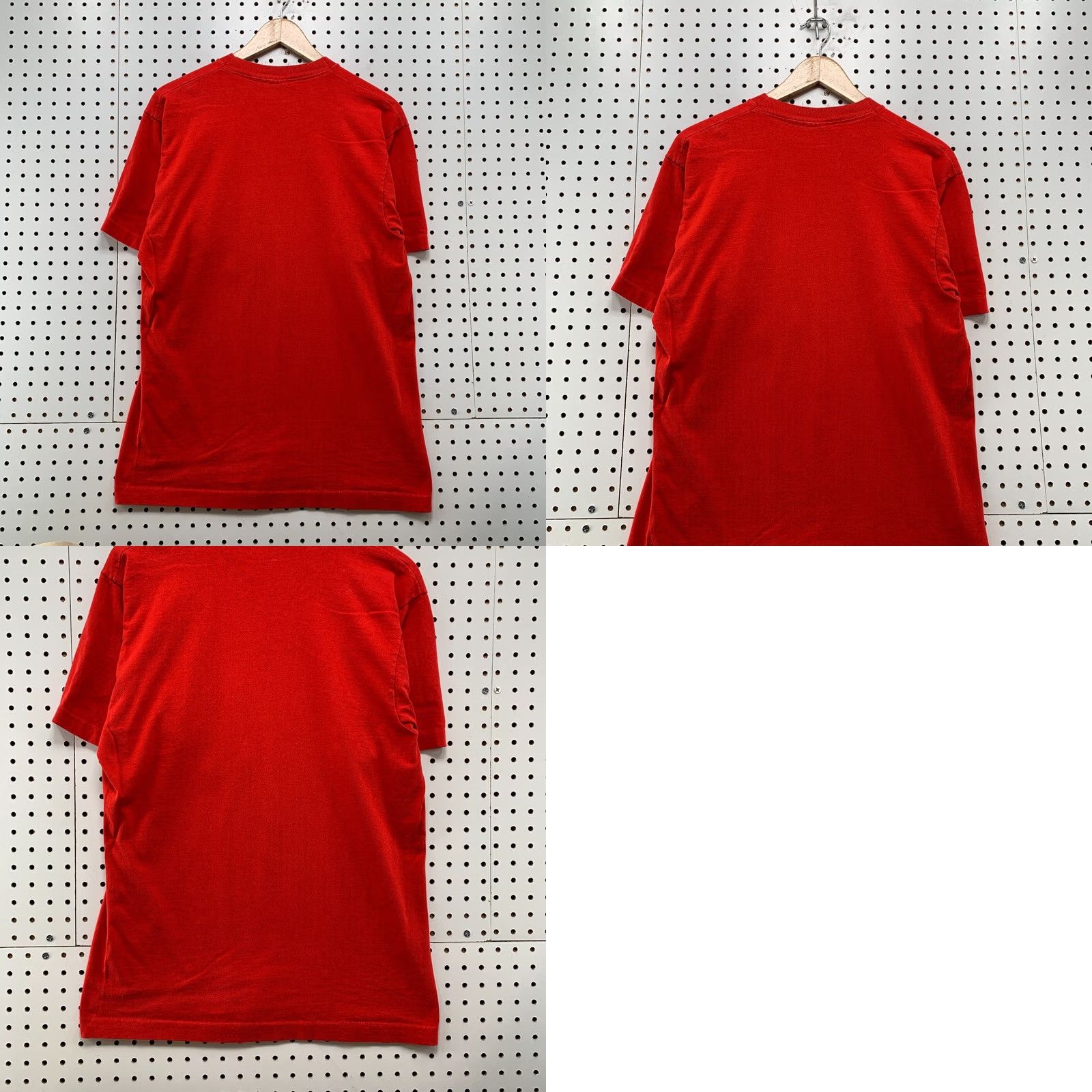 Fruit Of The Loom VINTAGE Fruit Loom Shirt Mens Large Red 90s Pocket Single Stitch Made USA Size US L / EU 52-54 / 3 - 9 Thumbnail