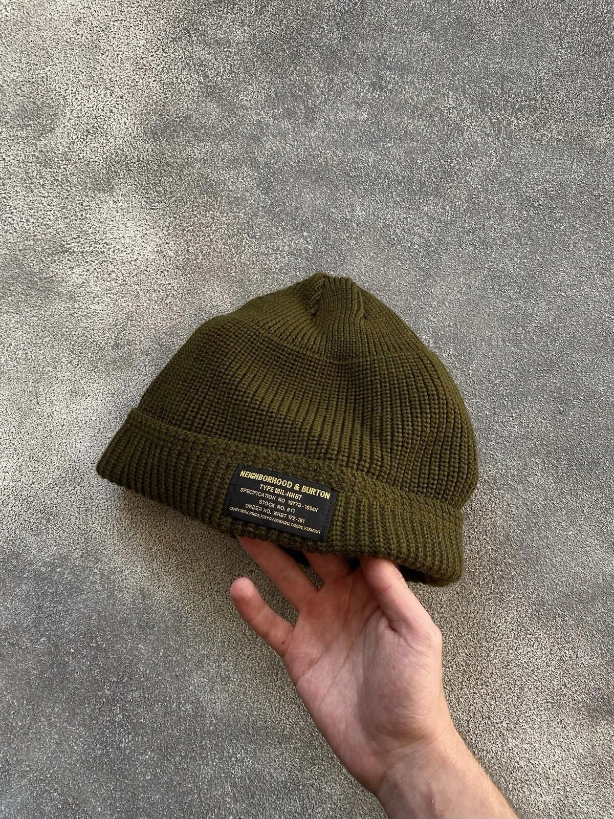 Neighborhood NEIGHBORHOOD X Burton Army Military W-Cap Hat Ski Size ONE SIZE - 1 Thumbnail