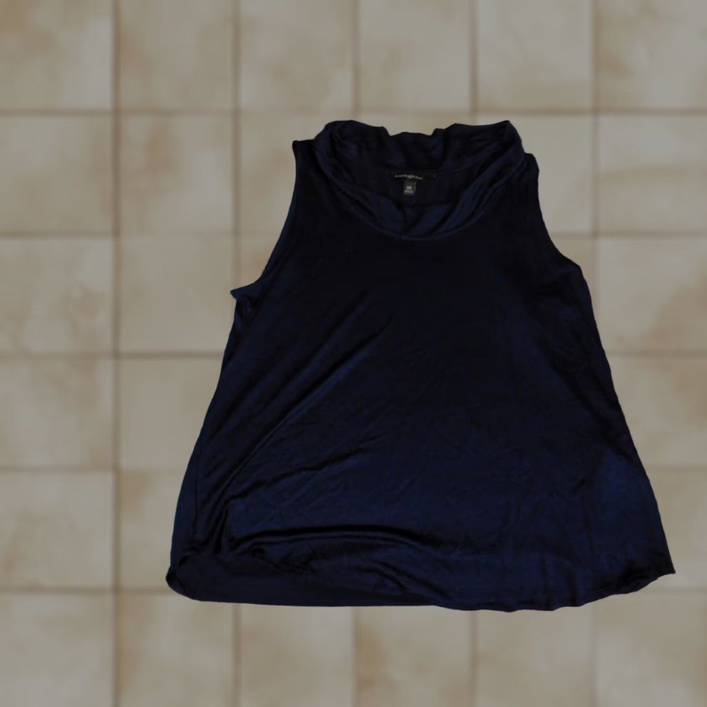 Banana Republic Banana Republic Blouse Womens XS Blue Crew Neck Sleeveless Rayon Stretch Pullover Casual Top Tank Regular Size XS / US 0-2 / IT 36-38 - 1 Thumbnail