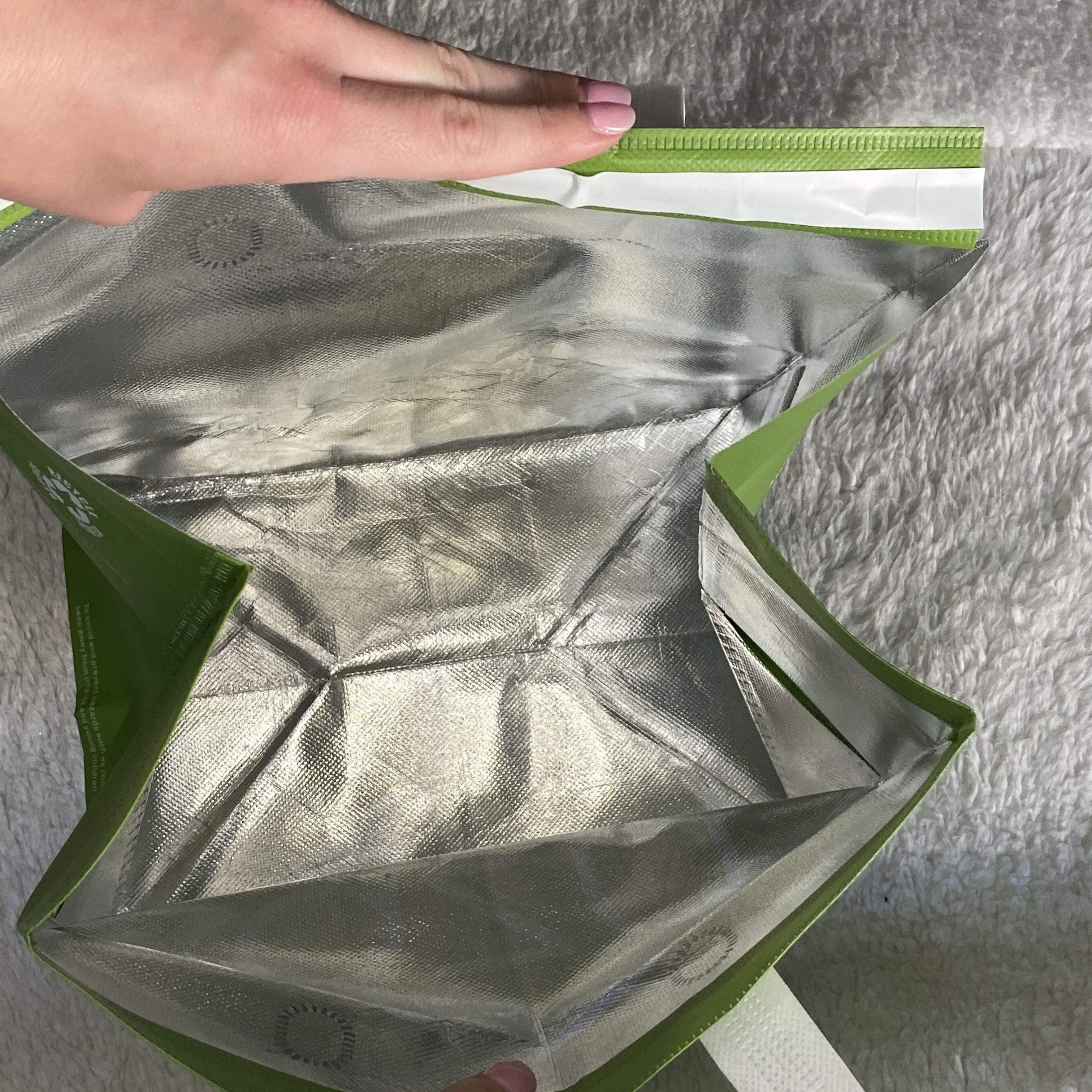 Other AZN Green Reusable Insulated Shopping Tote Bag Size ONE SIZE - 5 Thumbnail