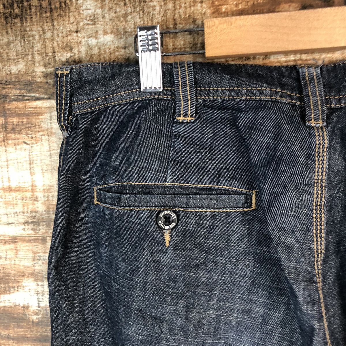 Japanese Brand DL Even River Blue Cargo Multipocket Pants #C618 Size US 34 / EU 50 - 18 Thumbnail