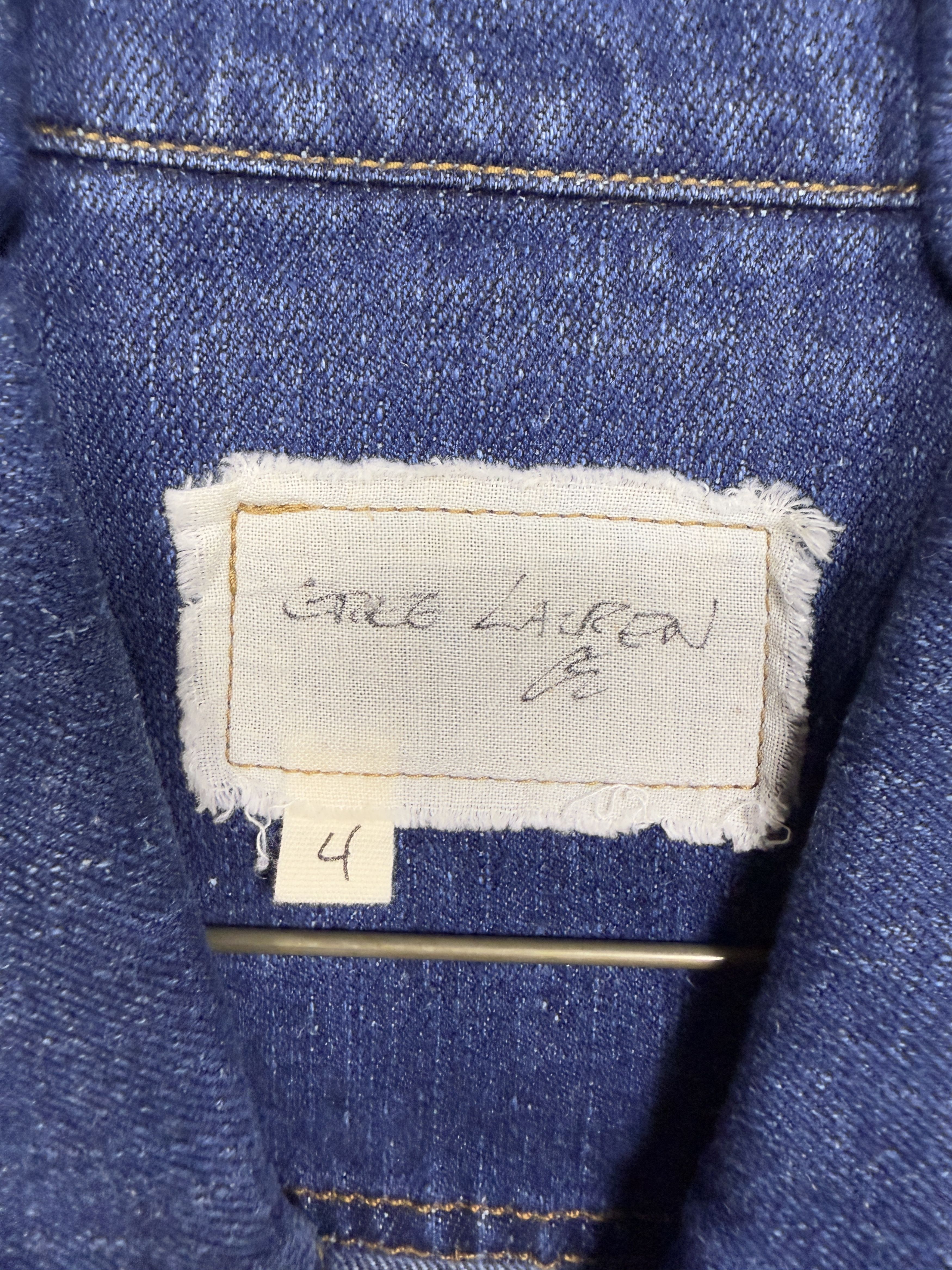 Greg Lauren Greg Lauren Stonewashed Denim Trucker Jacket Size US XL / EU 56 / 4 - 6 Thumbnail