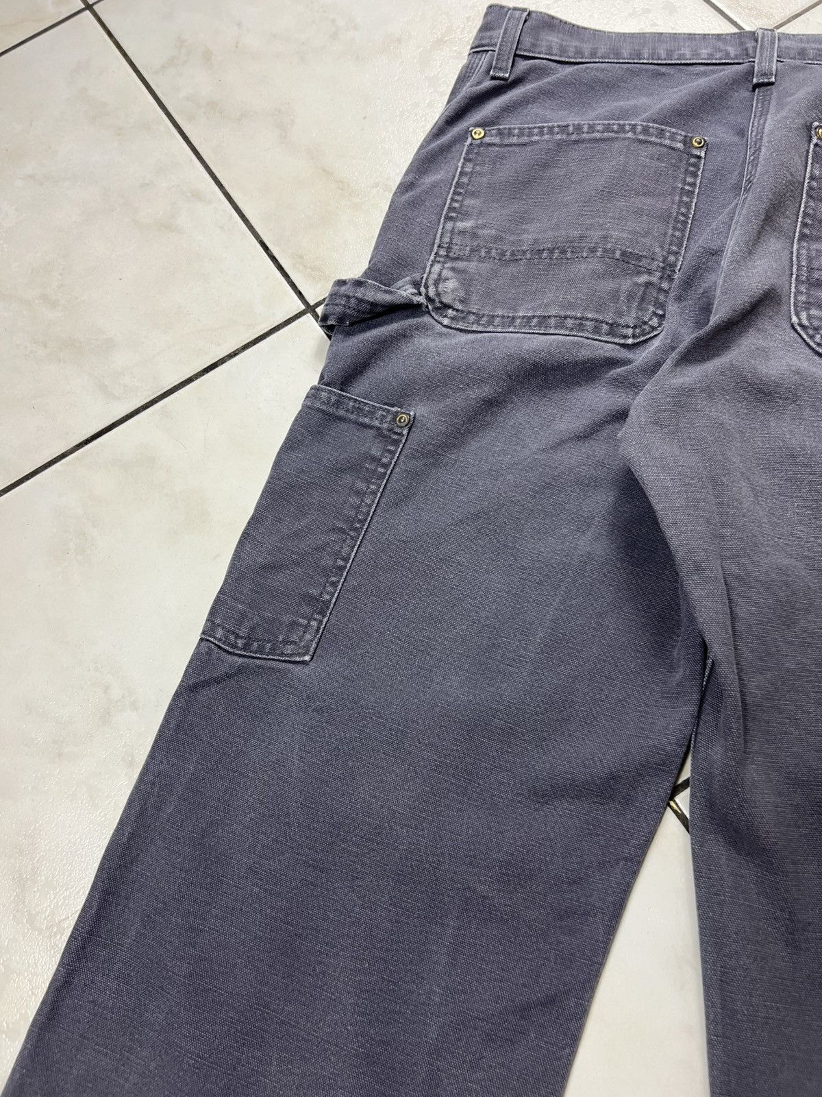 Carhartt Vintage 90s Carhatt double knee washed y2k sun faded pants Size US 29 - 18 Thumbnail