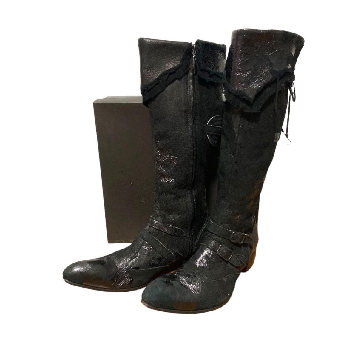 靴 HIROMU TAKAHARA leather longboots 41 HIROMU TAKAHARA leather longboots 41 Designer × Japanese Brand