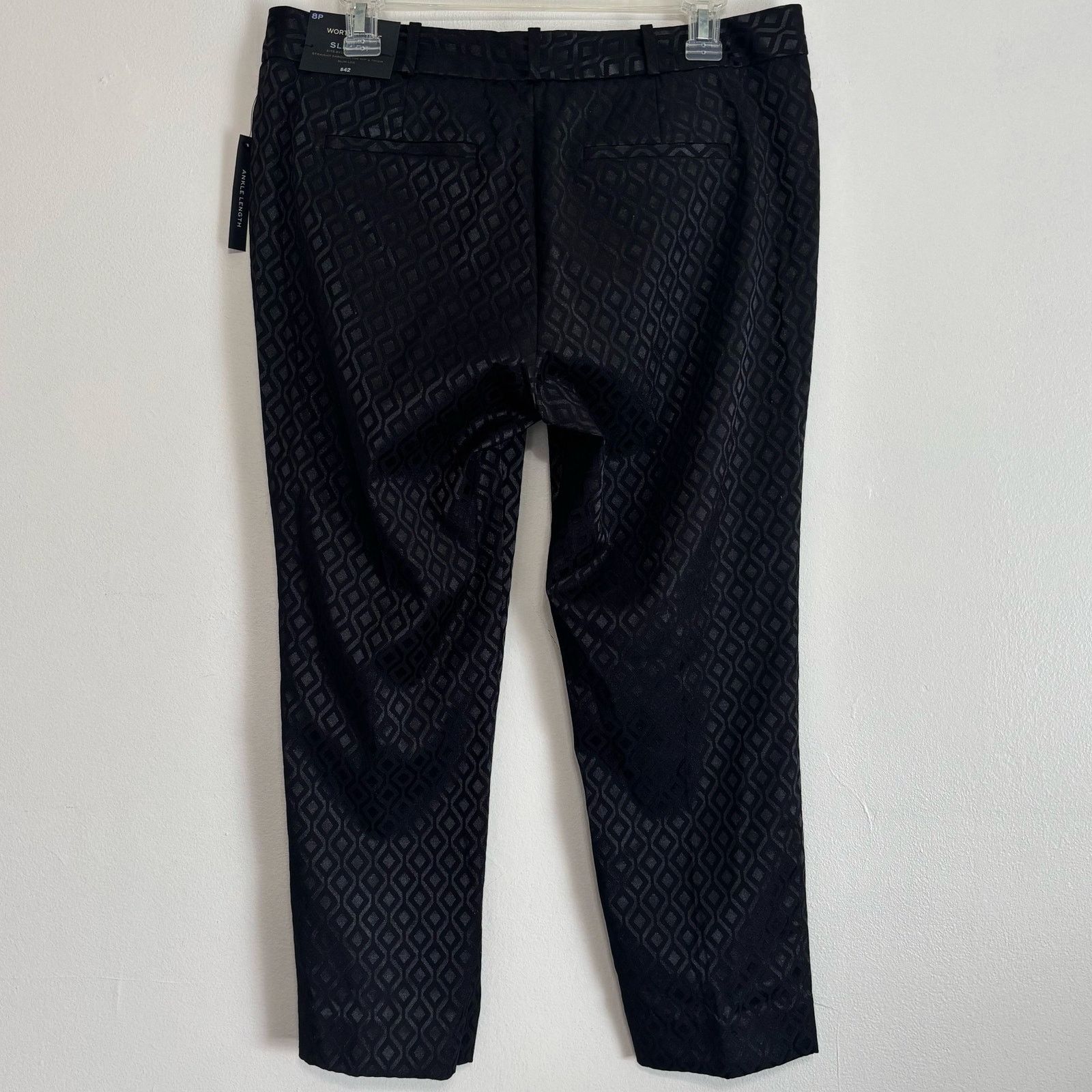 Worthington Worthington Black Slim Fit Ankle Pants NWT Size 8P Size 30" / US 8 / IT 44 - 2 Thumbnail
