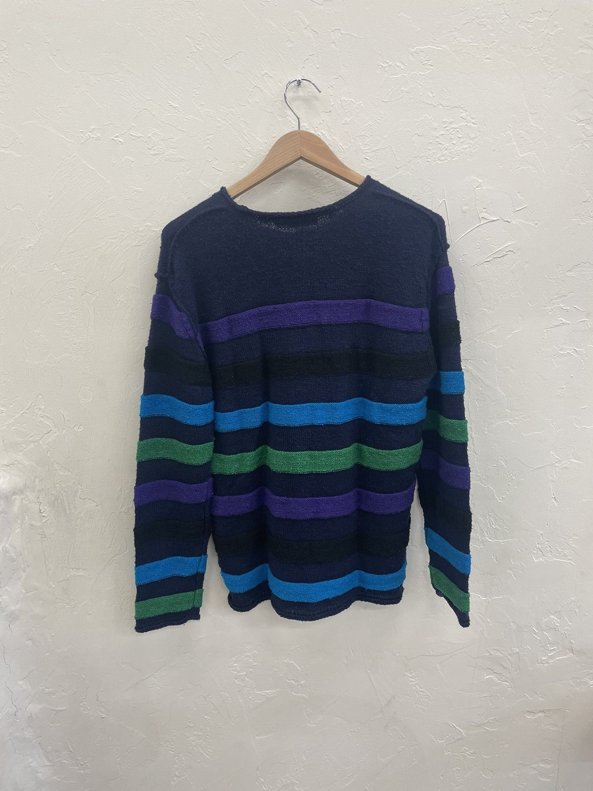 Issey Miyake Striped 3-D Sweater Size US M / EU 48-50 / 2 - 3 Thumbnail