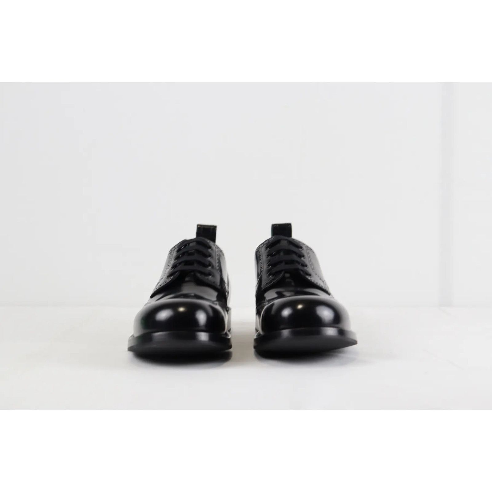 Bottega Veneta o1rshd Lace Up Leather Boots in Gloss Vinyl in Black Size US 9 / EU 42 - 8 Thumbnail