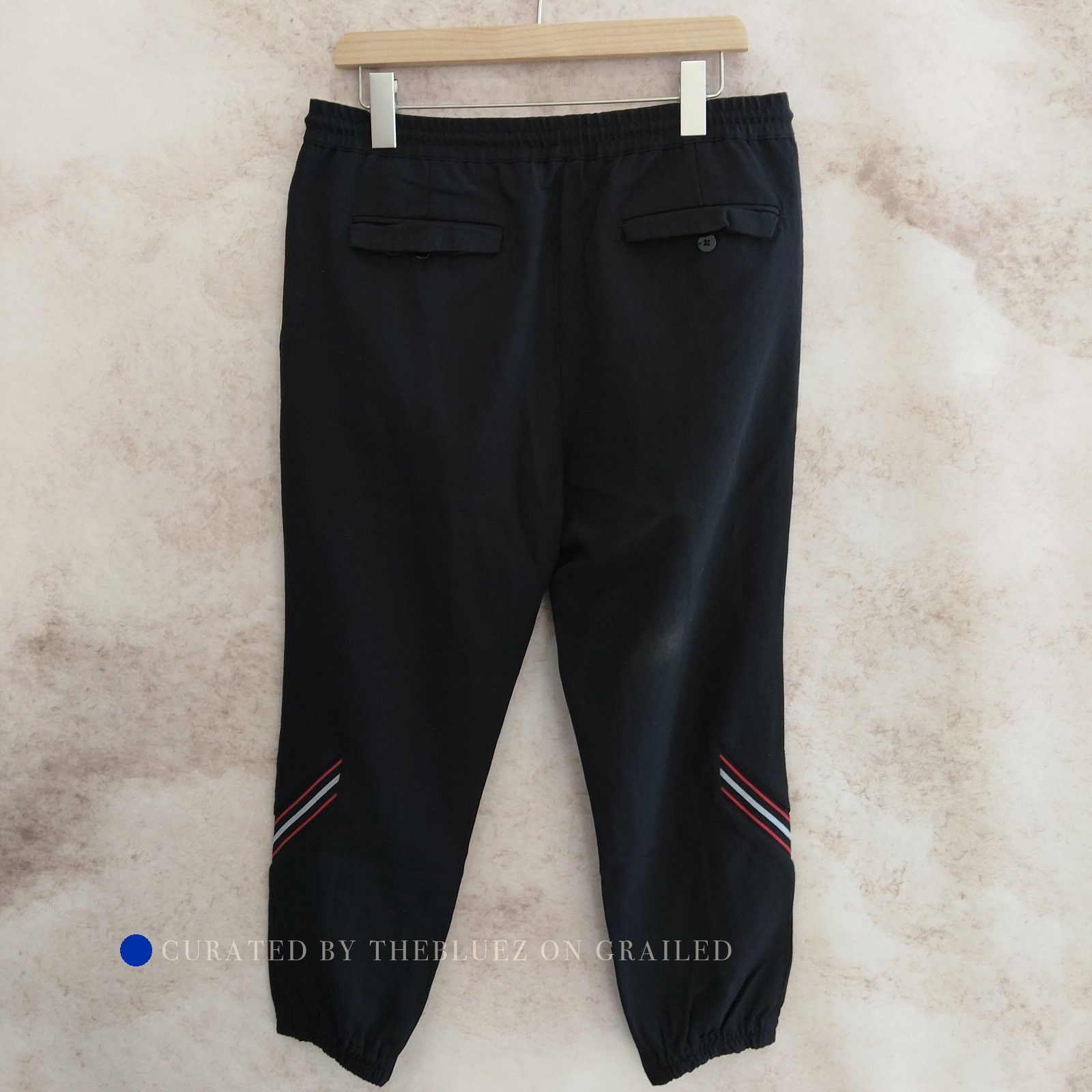 Dior Elegant Black Drawstring Trousers Size US 32 / EU 48 - 1 Thumbnail