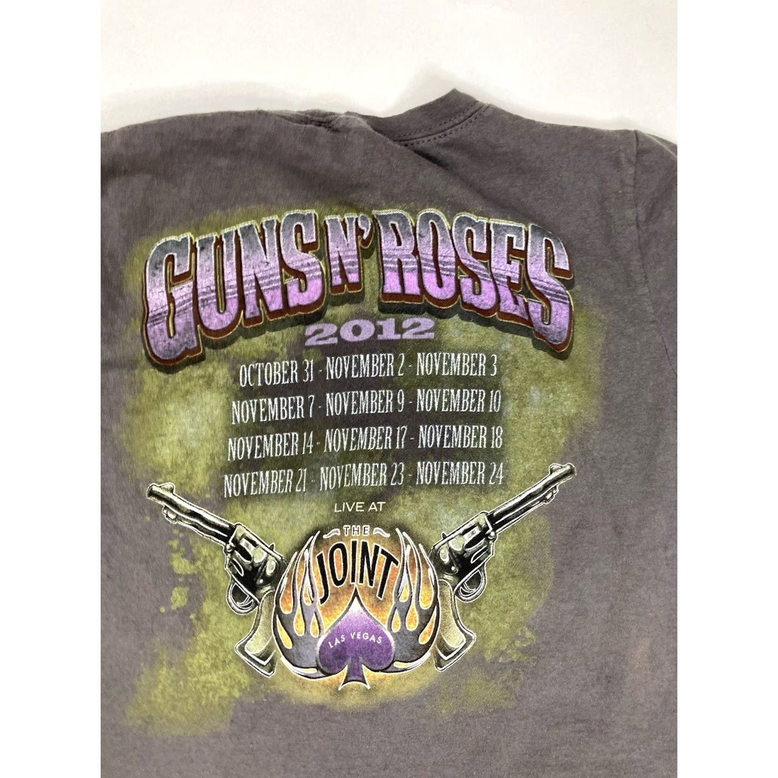 Vintage Guns N Roses T-Shirt Women Small Short Sleeve Music Crew Neck Bay Island Gray, Solid, Cotton, All Seasons, Regular Fit Size S / US 4 / IT 40 - 4 Thumbnail