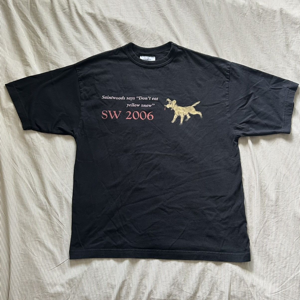 Saintwoods SAINTWOODS yellow snow black and gold Tee Shirt Size US S / EU 44-46 / 1 - 1 Thumbnail