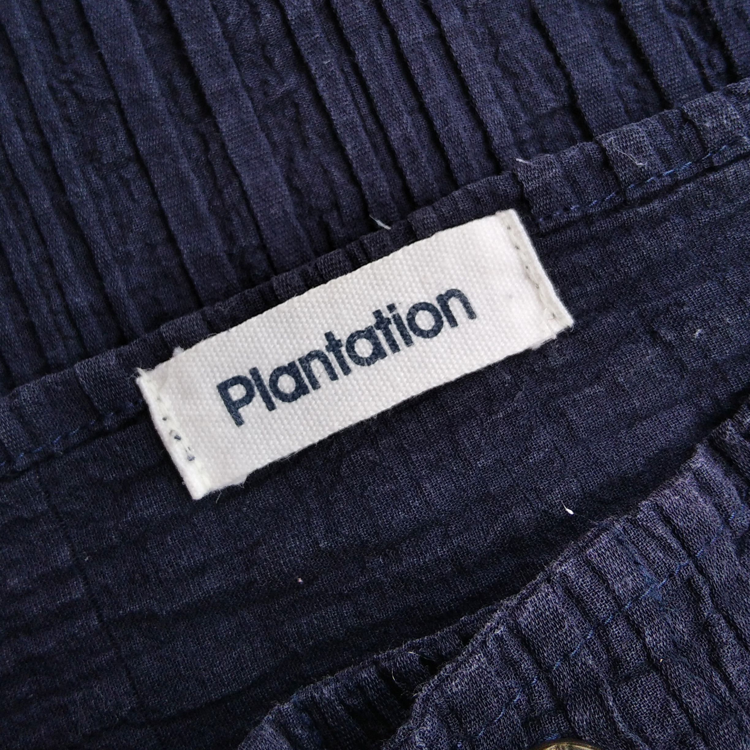 Issey Miyake Vintage PLANTATION ISSEY MYAKE Indigo Long Shirt Size US M / EU 48-50 / 2 - 7 Thumbnail
