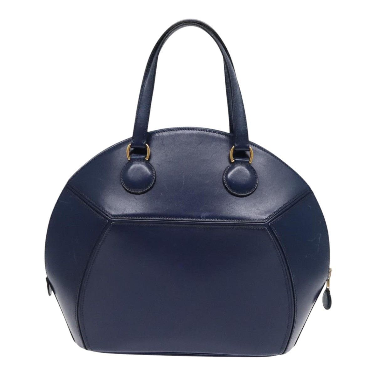 Hermes HERMES Ildo Shiki Hand Bag Leather Blue Gold Size ONE SIZE - 2 Thumbnail