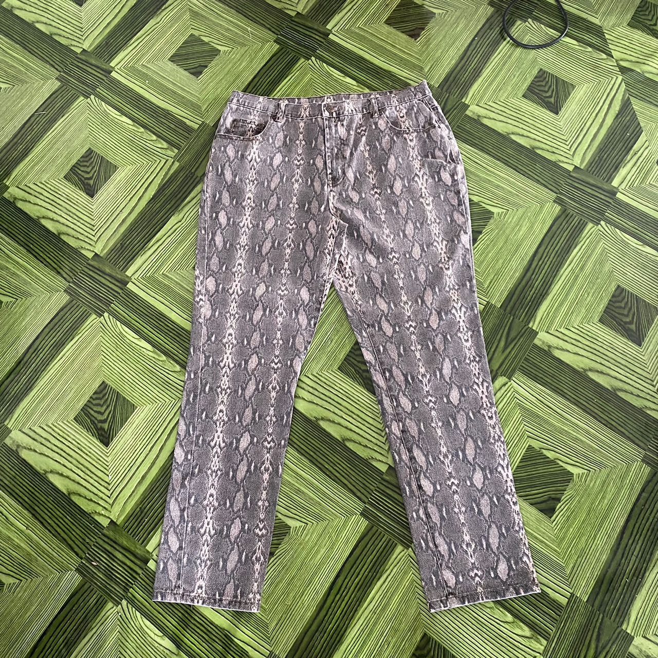 Vintage VINTAGE DIANE GILMAN PANTS SNAKESKIN PRINTED SIZE 16 Size 35" - 2 Thumbnail