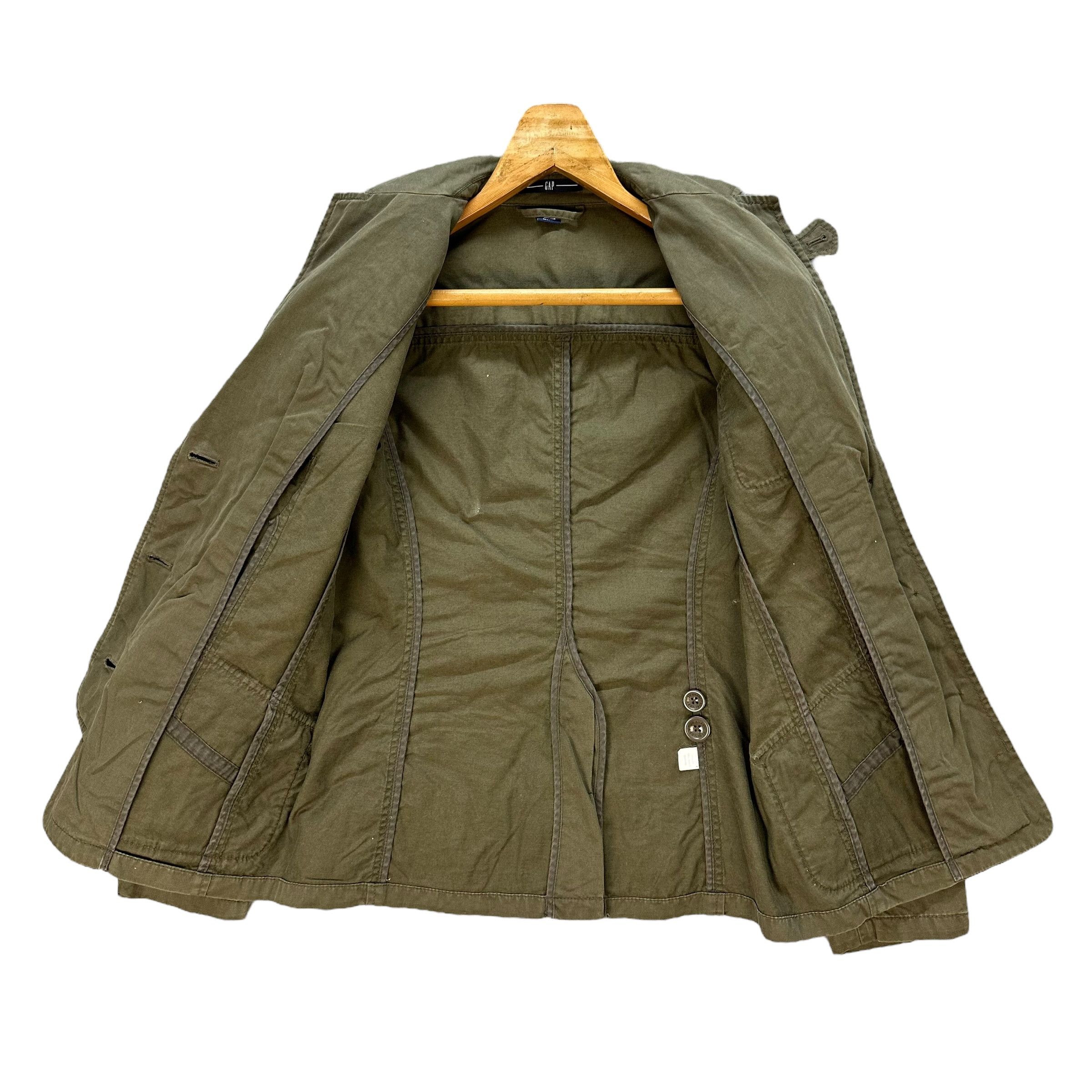Gap Y2k Vintage GAP Khaki Olive Green Jacket #A74-1789 Size S / US 4 / IT 40 - 8 Thumbnail