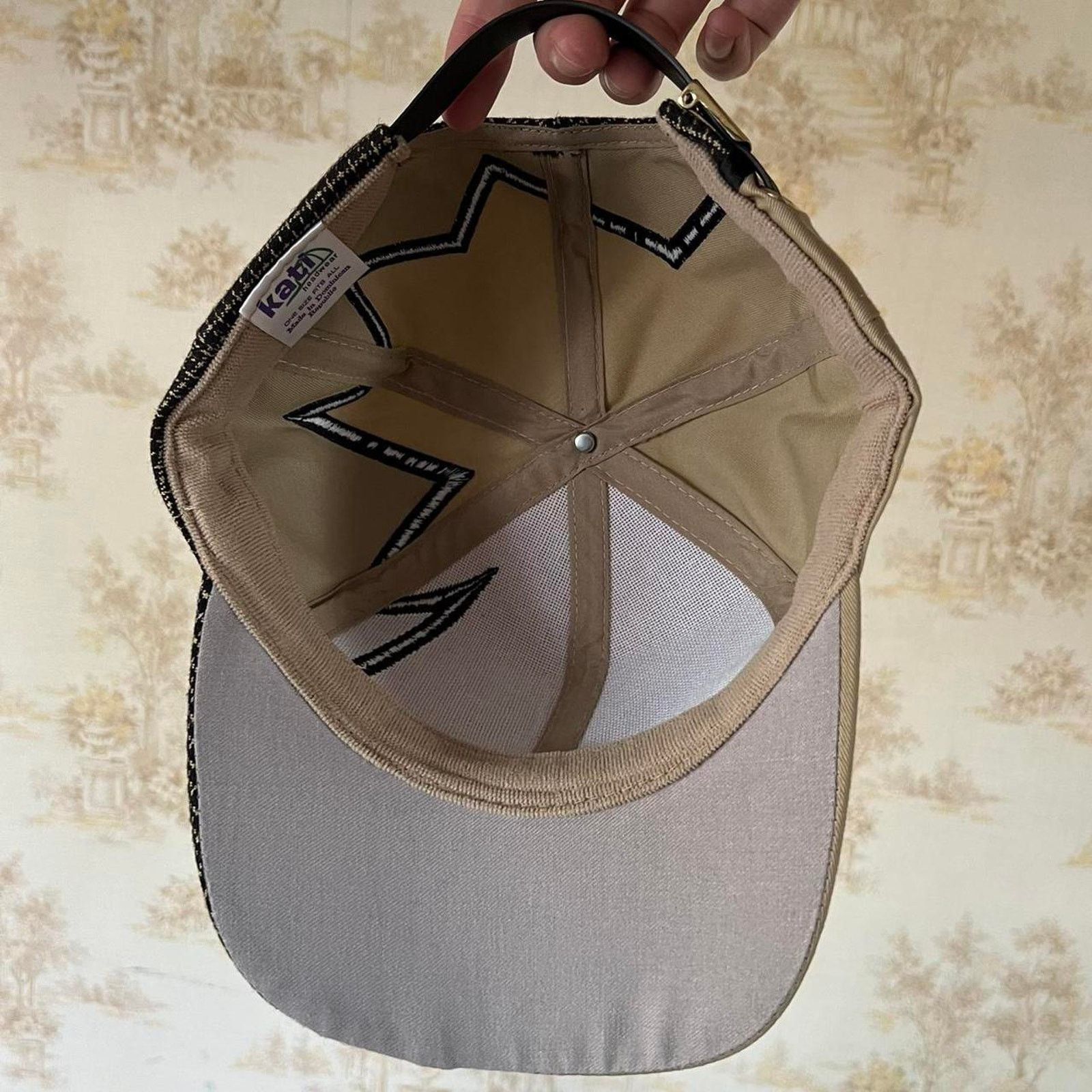 Vintage 1999 Tri-State Rodeo Hat | Tan Shockwave Strapback | OSFA Size ONE SIZE - 8 Thumbnail