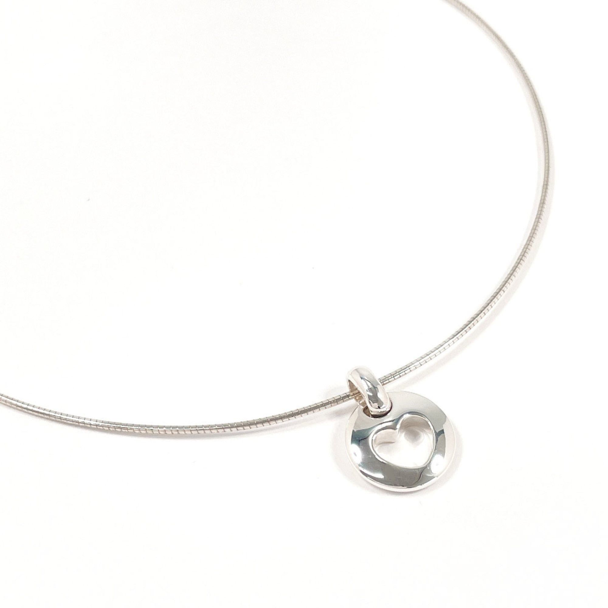 Tiffany & Co. TIFFANY&Co. Tiffany Pierced Heart Necklace, Sterling Silver 925, Silver, Women's Size ONE SIZE - 1 Thumbnail