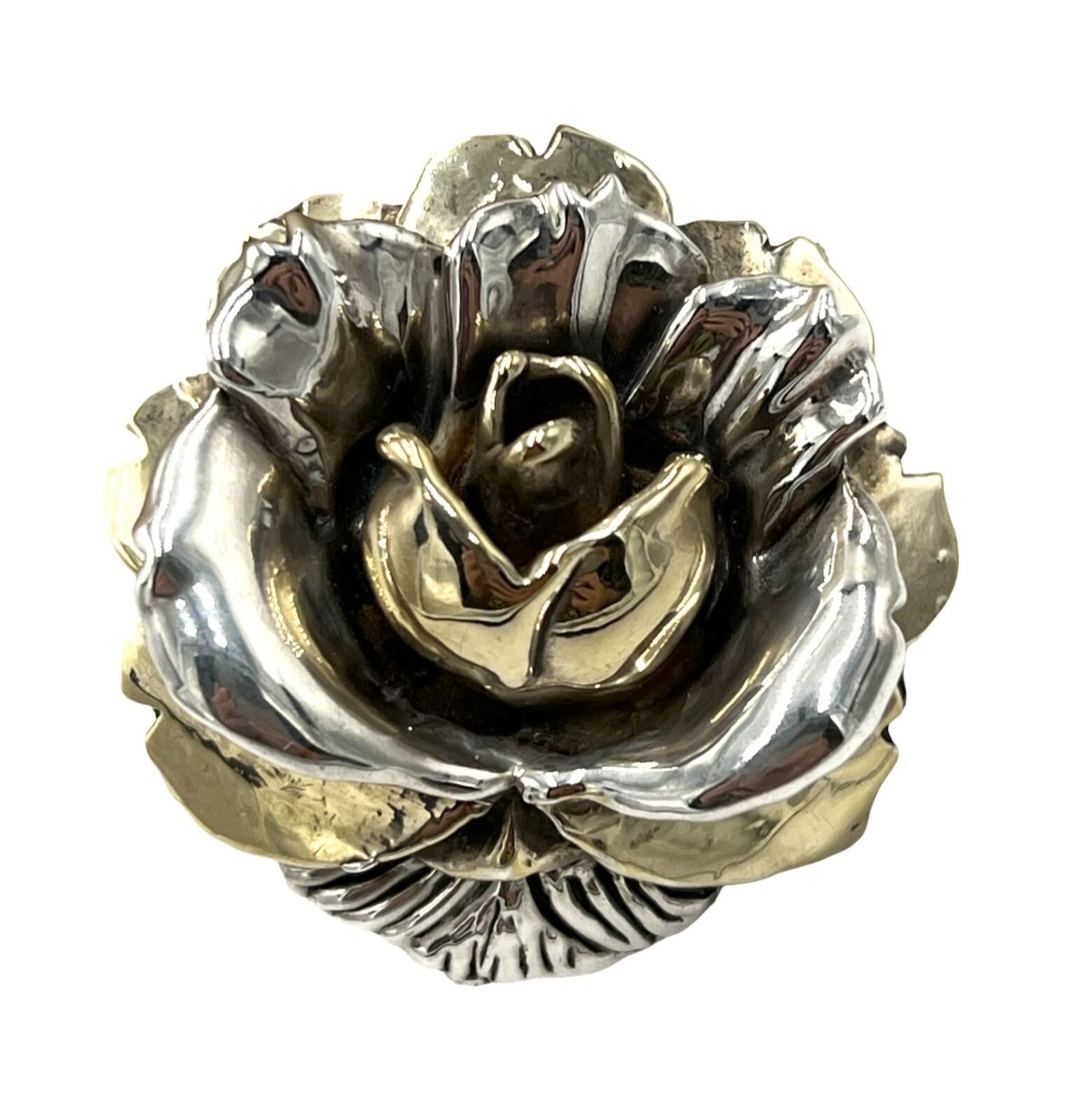 Other LGW Sterling Silver Electroform Rose Brooch Size ONE SIZE - 1 Thumbnail