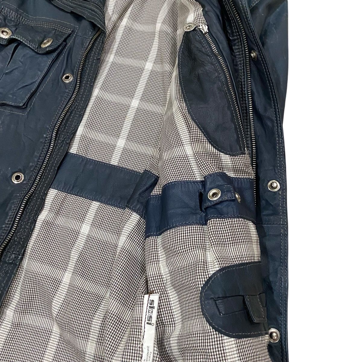 Genuine Leather × Vintage VTG SIOSI PER CARLOS IBAEZ GENUINE LEATHER JACKET Size US S / EU 44-46 / 1 - 8 Thumbnail