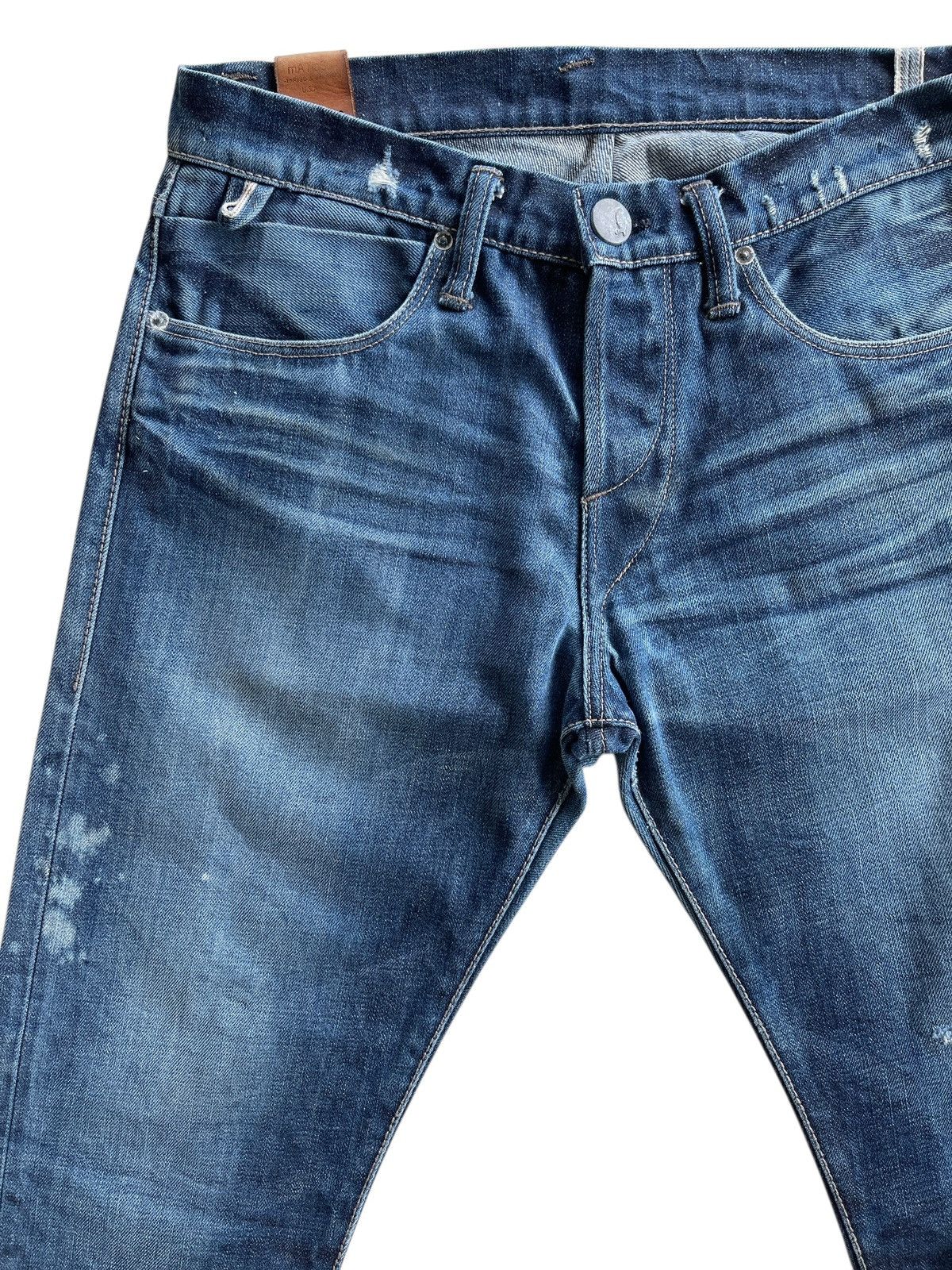 MATiAS Matias Pacheco Hand Tailored Distressed Selvedge Denim Size US 31 - 6 Thumbnail