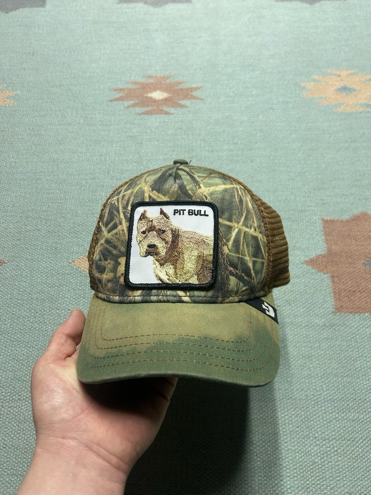 Goorin Bros. Goorin Bros trucker hat pit bull patch dog the farm camo Size ONE SIZE - 2 Thumbnail