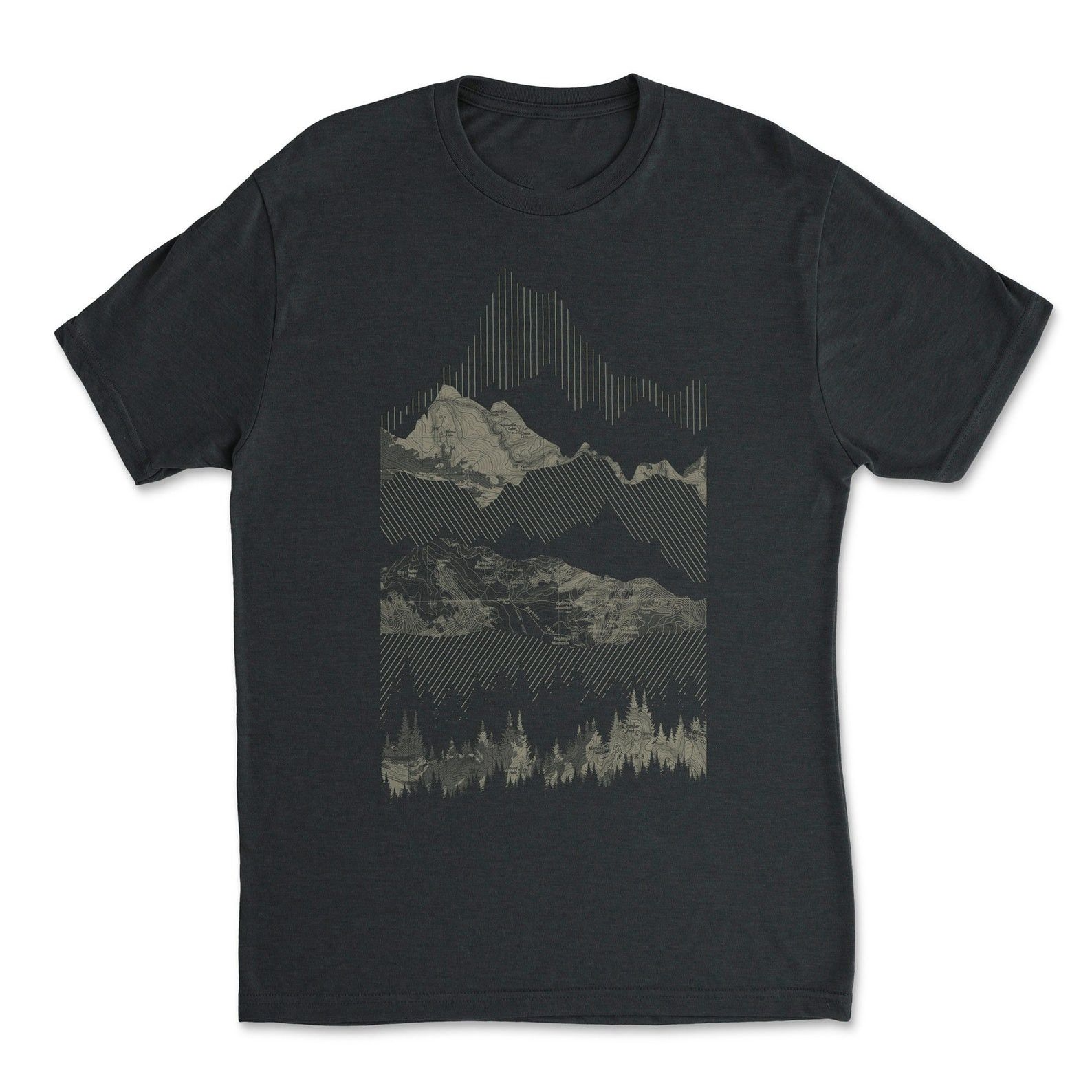 Designer × Vintage Mountain T-Shirt Men – Mountains Size US M / EU 48-50 / 2 - 2 Thumbnail
