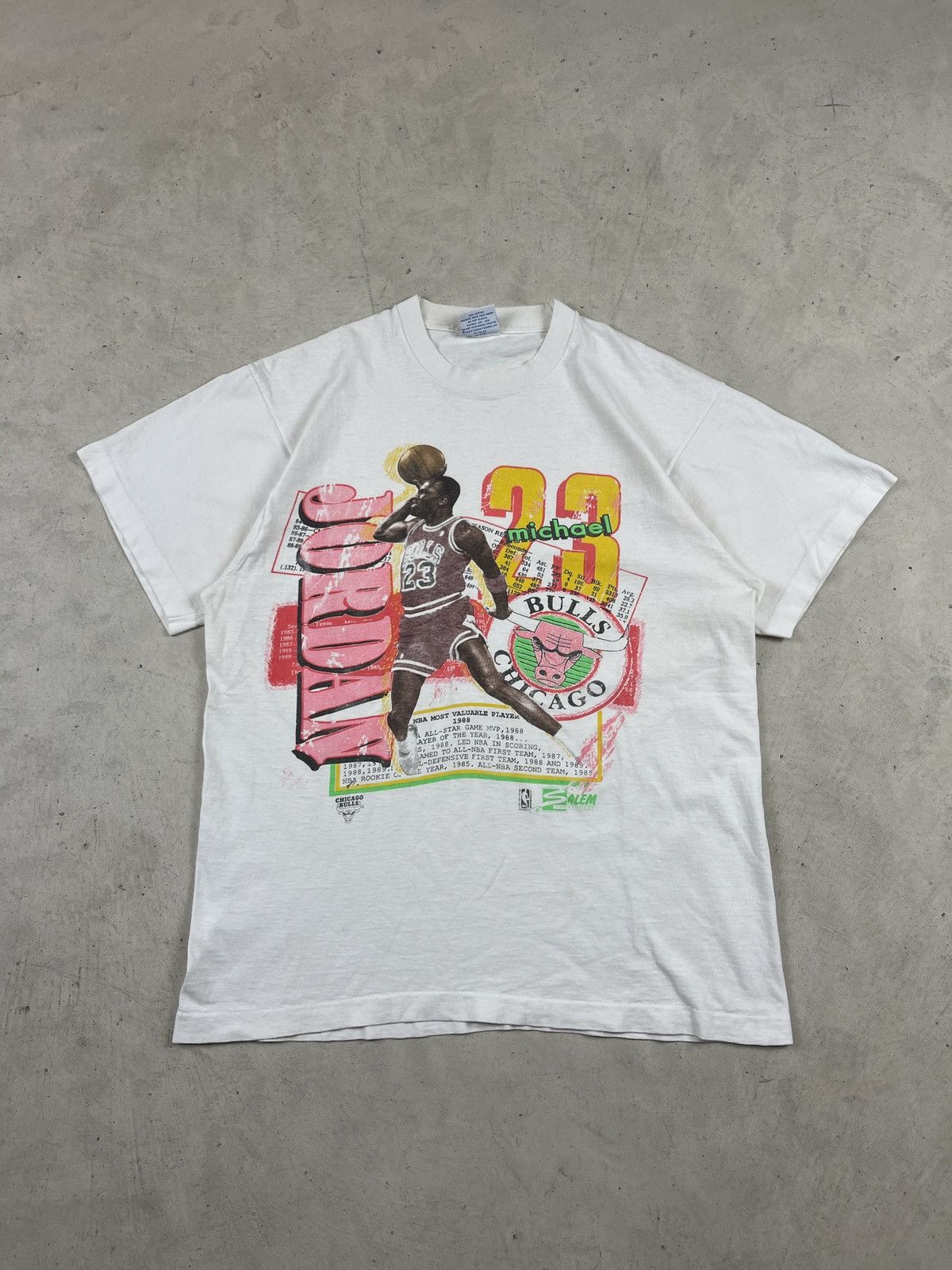 Vintage 1989 Michael Jordan MVP Salem Tee Size US L / EU 52-54 / 3 - 1 Thumbnail