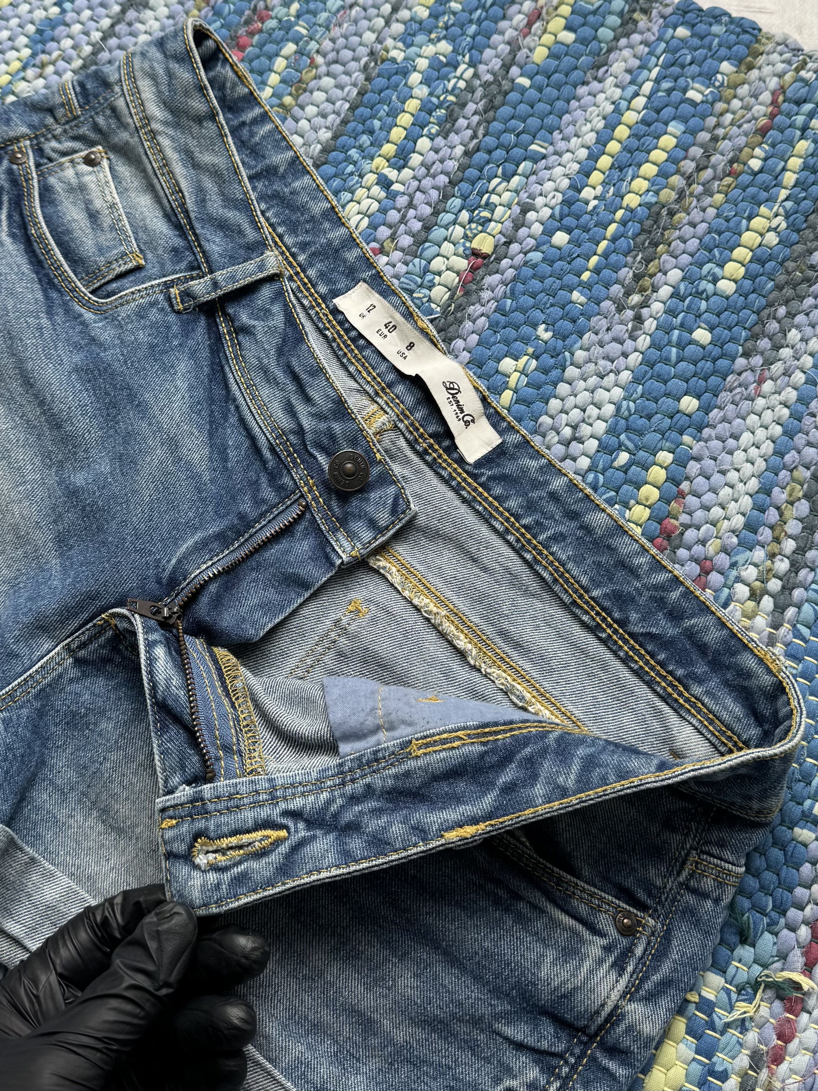 Vintage Vintage Denim Mini Shorts D15 Size 32" / US 10 / IT 46 - 3 Thumbnail