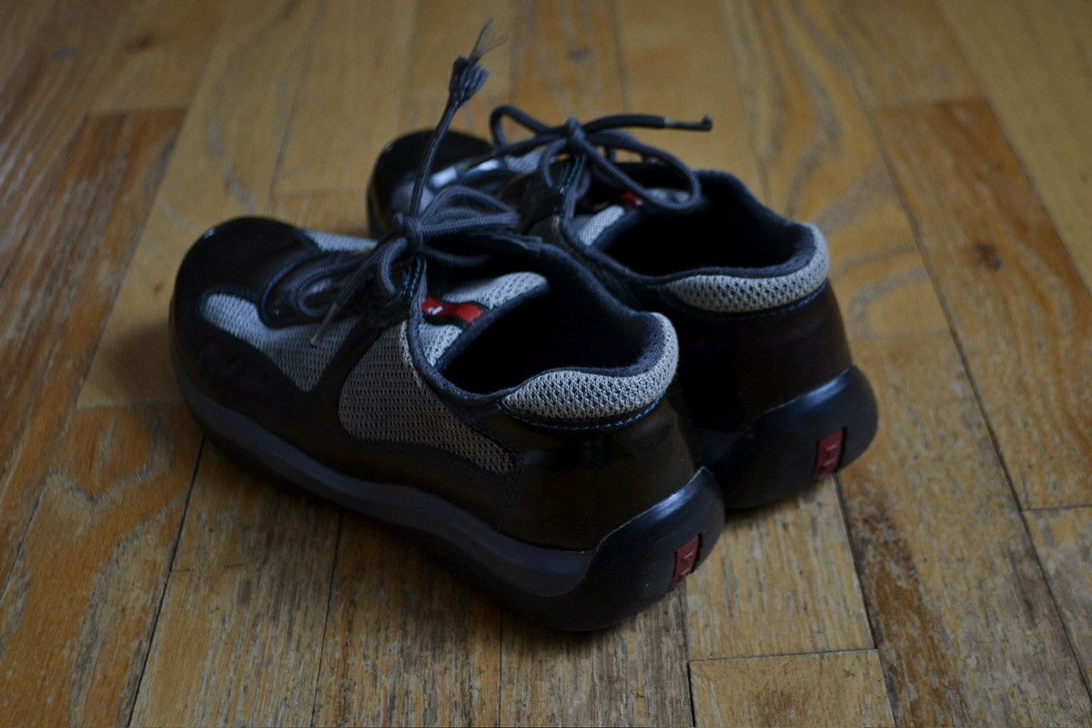 Prada 2000s Patent Leather America’s Cup Sneakers Size US 7 / IT 37 - 8 Thumbnail